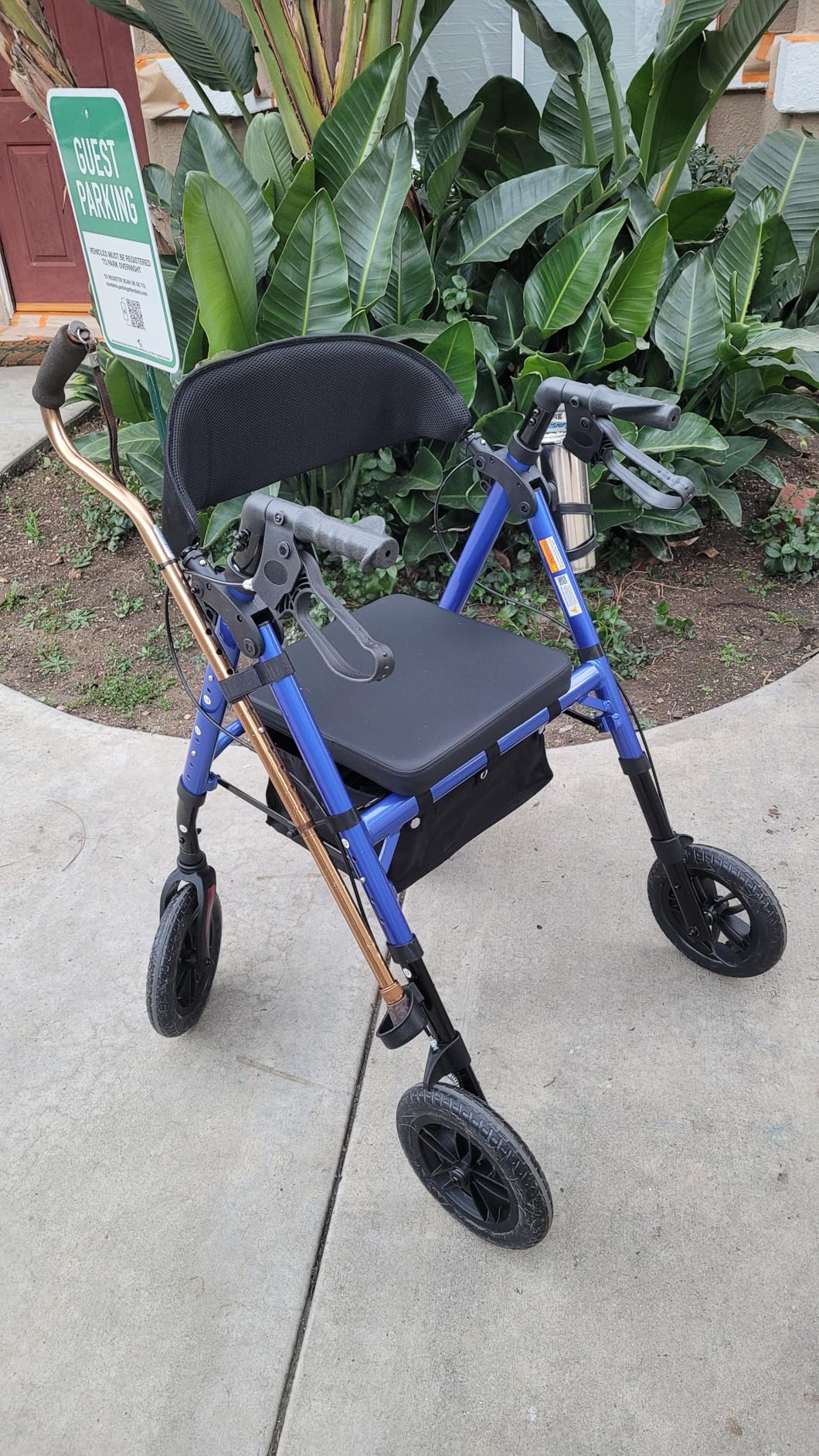 ELENKER All-Terrain Rollator Walker with 10