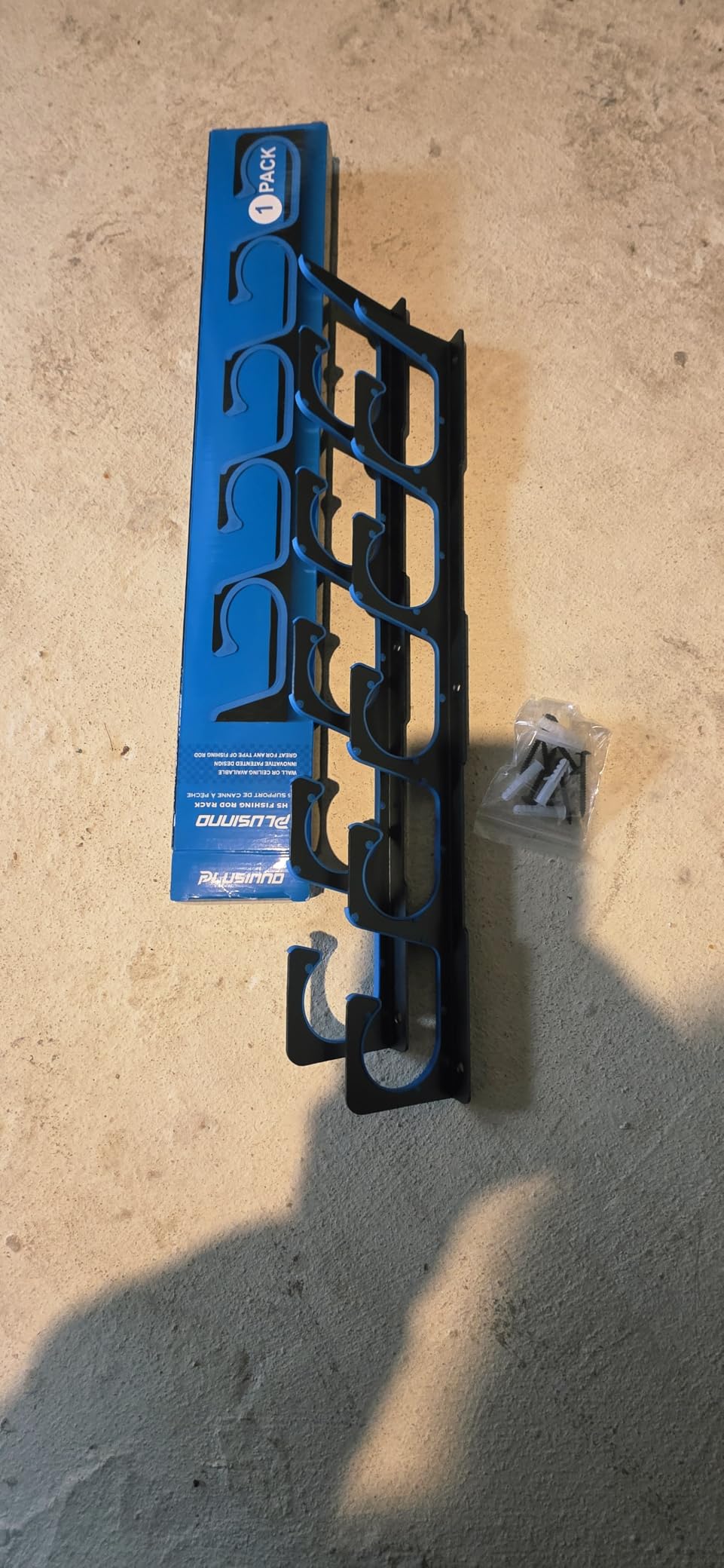 PLUSINNO H5 Horizontal Fishing Rod/Pole Holders for Garage, Wall Ceiling Mounted Fishing Rod Holder, Aviation Aluminum Fishing Rod Rack customer photo 2