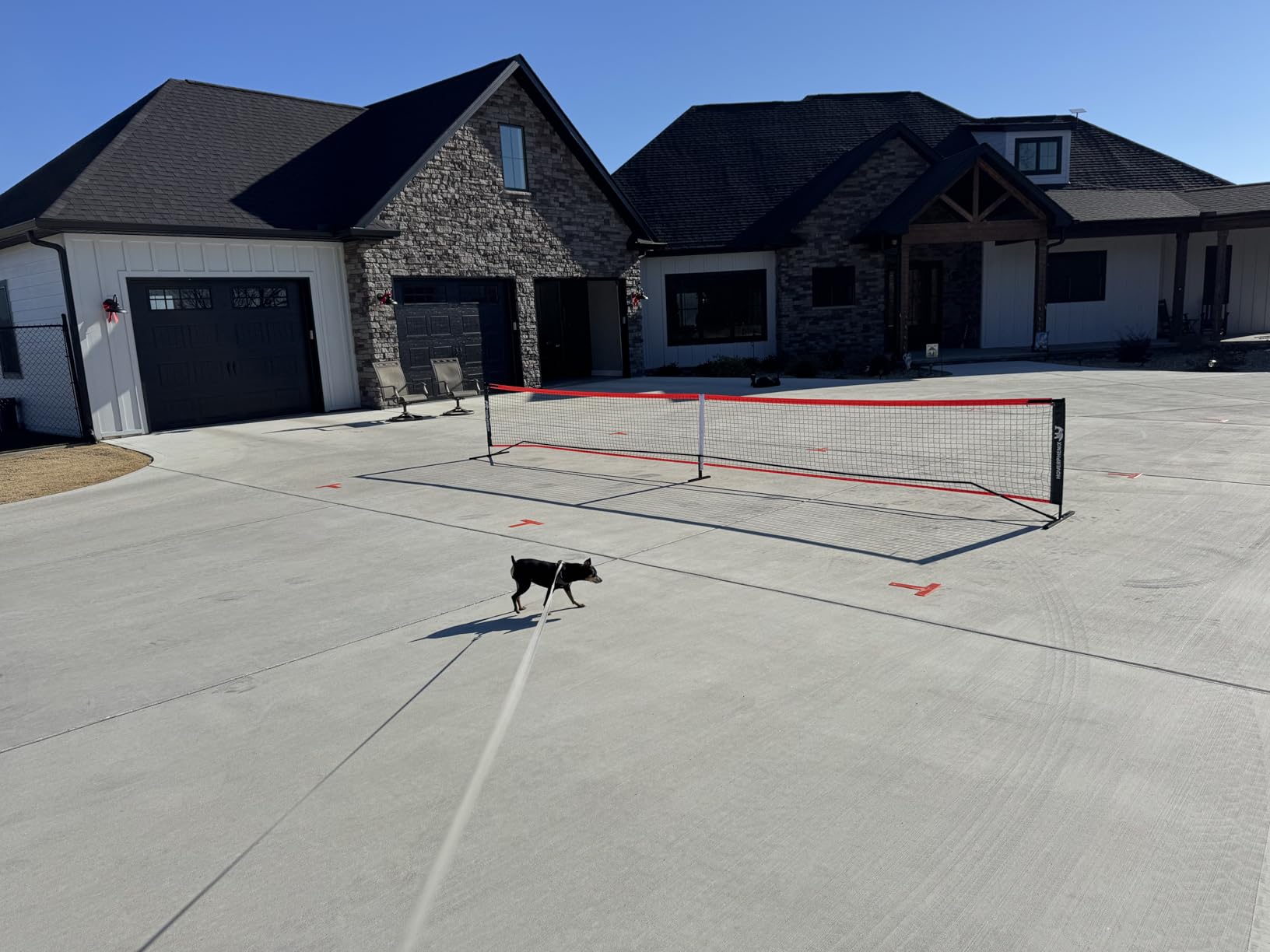 Hoverphenix Portable Pickleball Net Set, 22FT Regulation Size Pickle Ball Net with Paddle Set of 4, Pickleballs and Carry Bag, Easy Setup for Indoor Gym, Outdoor Court,Driveway, Backyard customer photo 1