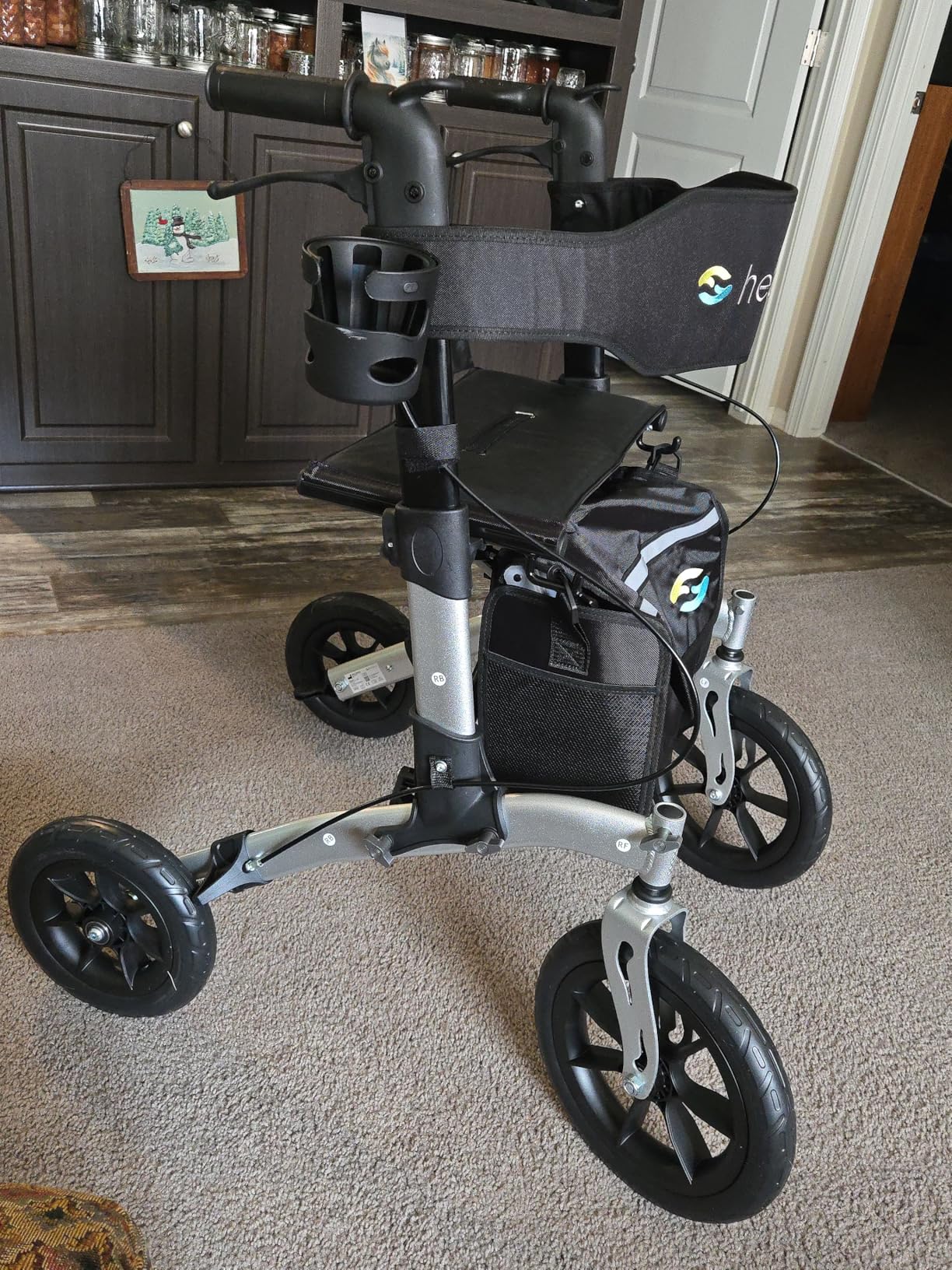 Helavo All Terrain Walker with Puncture-Proof, Flat-Free Solid Rubber Tires, 12