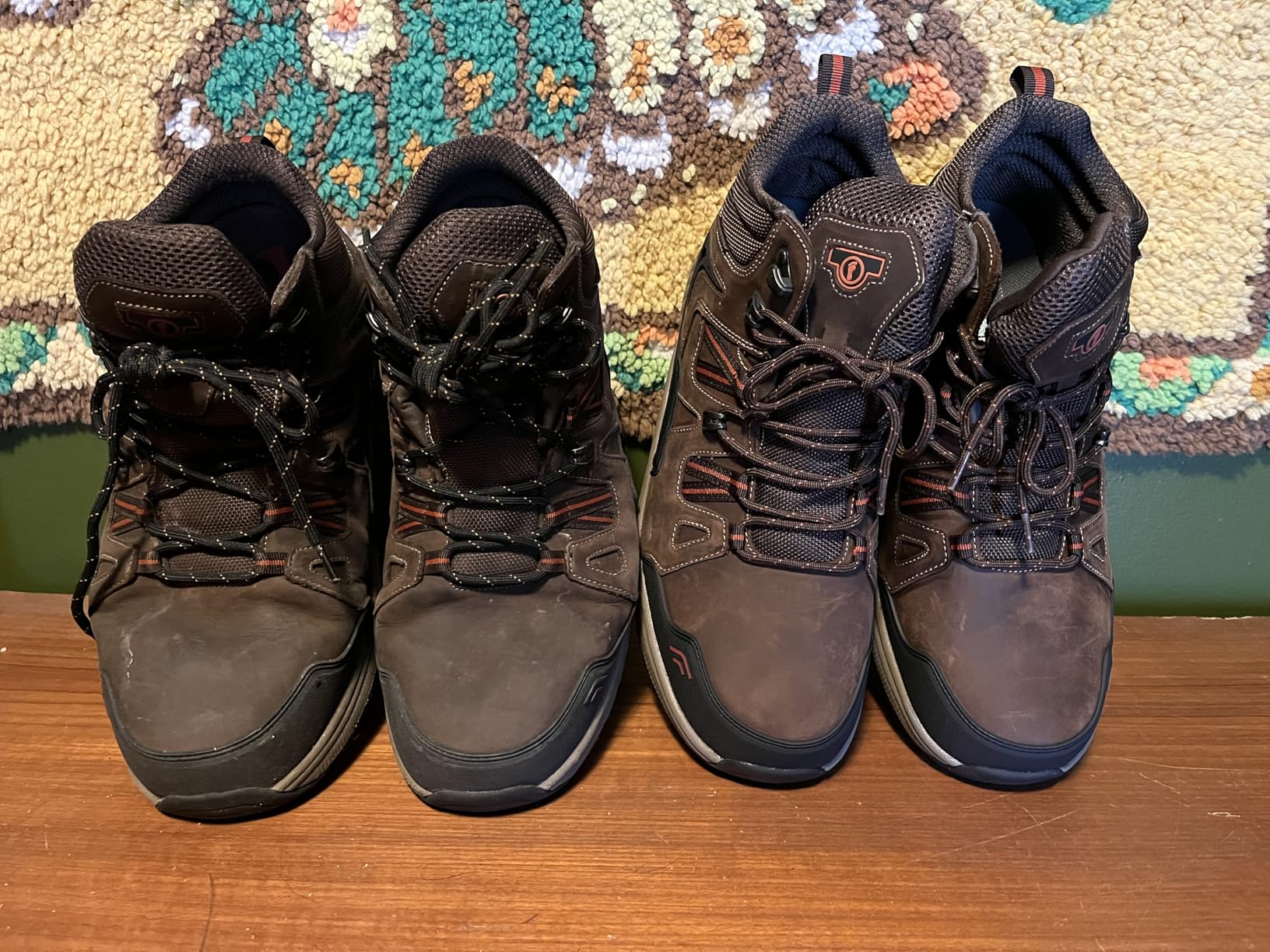 Orthofeet Men's Orthopedic Ridgewood Waterproof Leather Hiking Boot customer photo 2
