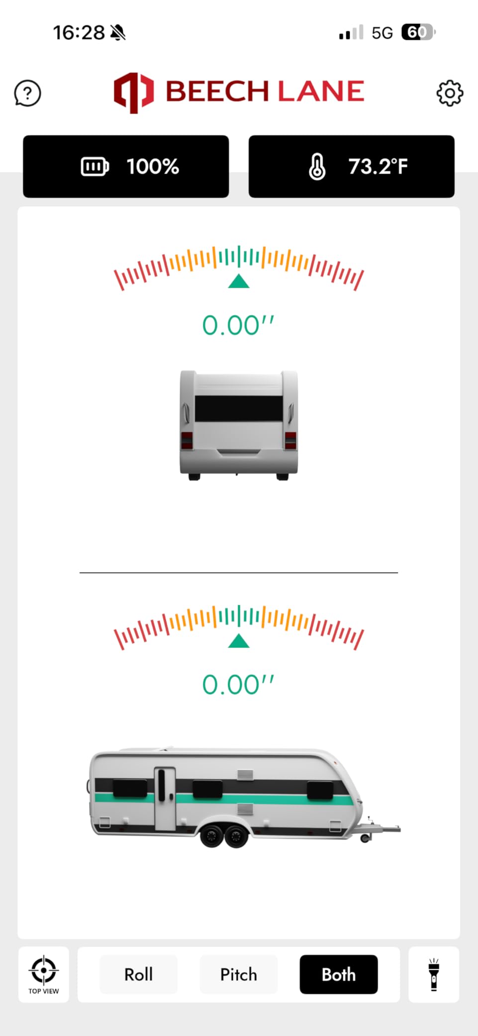 Beech Lane Wireless RV Leveling System, Made in the USA, User-Friendly Phone App With Real-Time Precise Leveling Measurements, Advanced Wireless Camper Leveler, Included AA Batteries, Patented customer photo 2