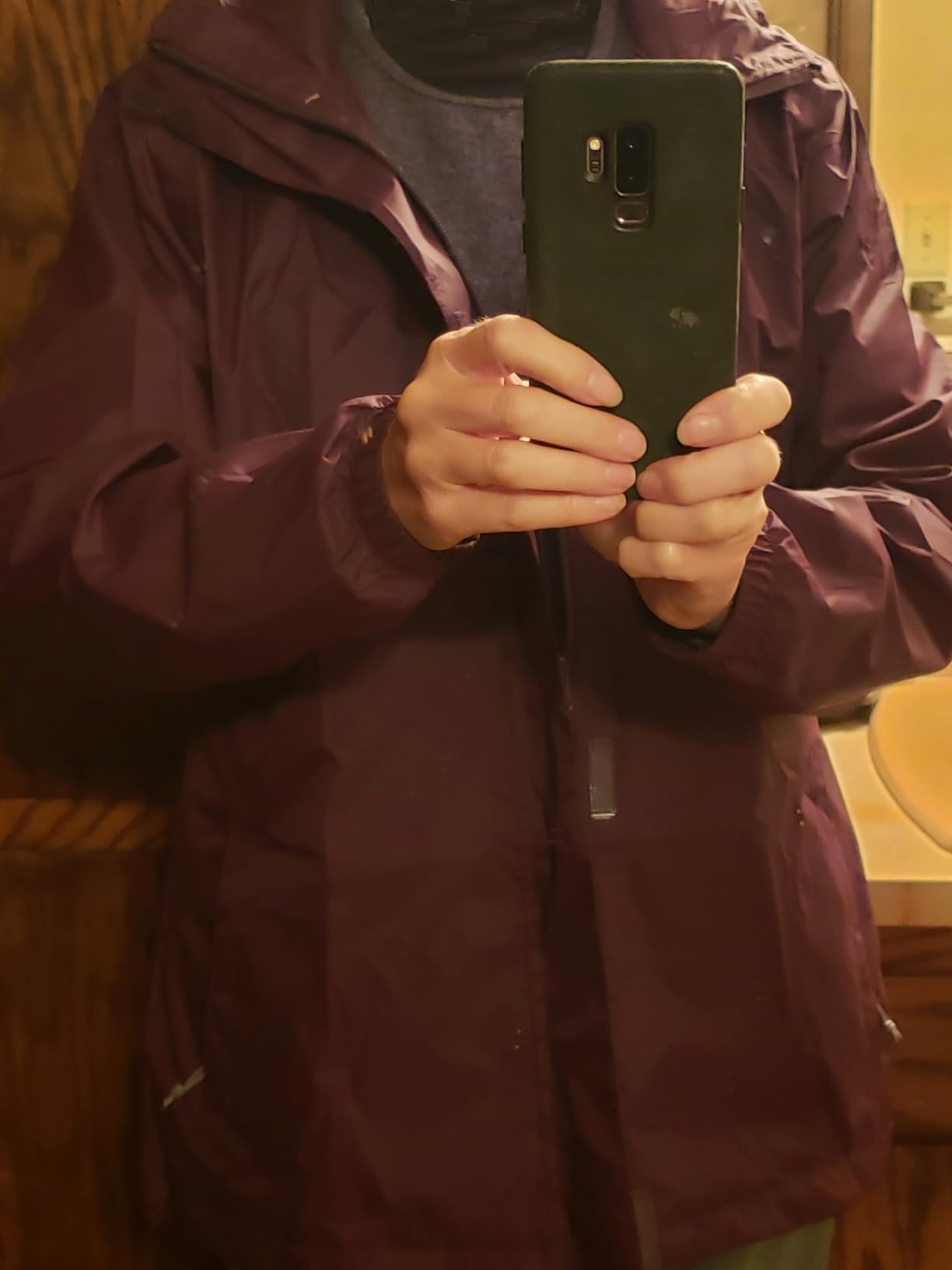 33,000ft Women's Rain Jacket Waterproof Lightweight Packable Raincoat with Hood for Golf Hiking Travel Windbreaker customer photo 1