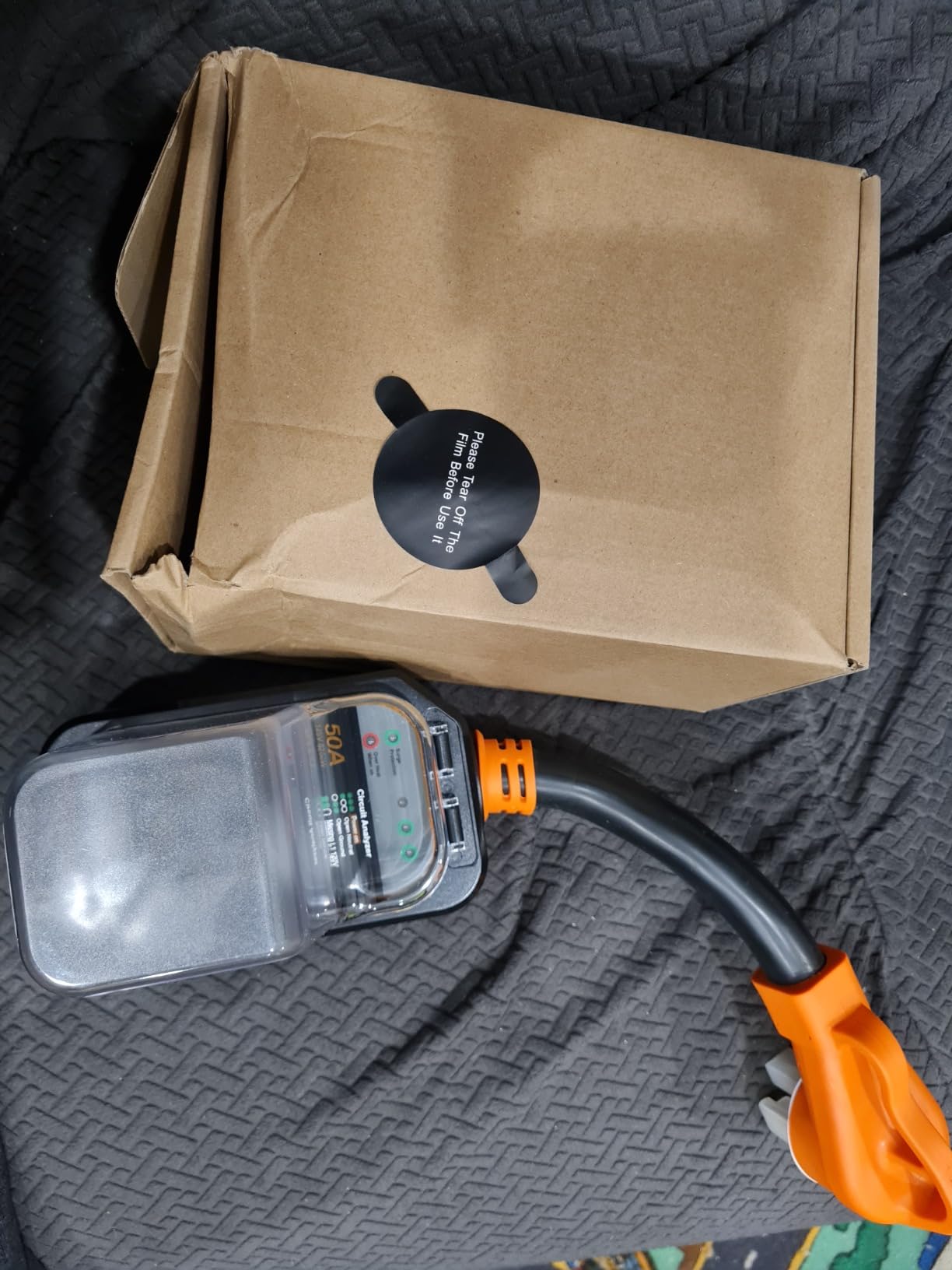 GEARGO RV Surge Protectors 50 Amp Waterproof, [𝟐𝟎𝟐𝟔 𝐍𝐞𝐰 𝐔𝐩𝐠𝐫𝐚𝐝𝐞𝐝] RV Circuit Analyzer, Full Protection RV Adapter Plug for Camper(Orange) customer photo 1