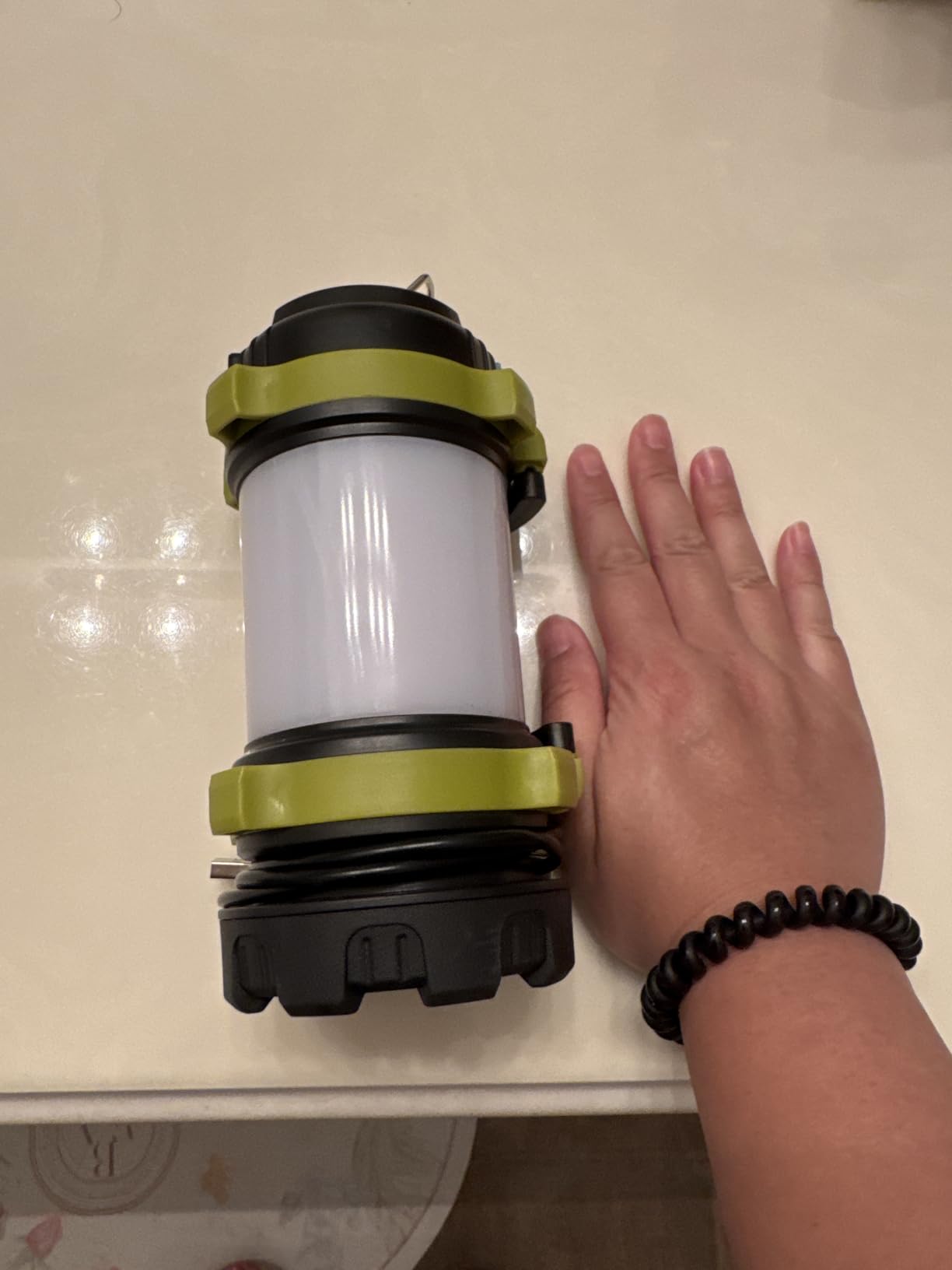 2 Pack LED Camping Lantern Flashlight Rechargeable, Consciot Portable Torch with 6 Light Modes, 3600mAh Power Bank, IPX4 Waterproof, USB C, Camping Lights for Hurricane, Emergency, Survival Kits customer photo 1