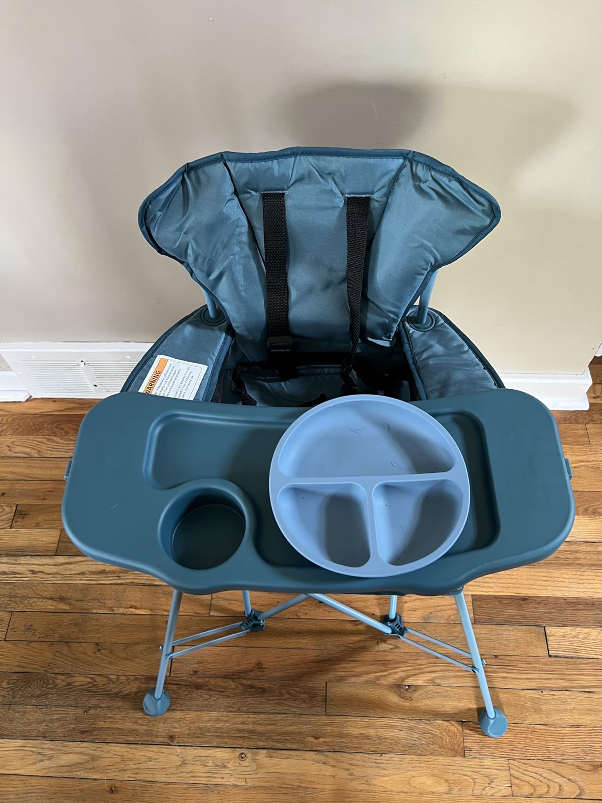 Baby Delight Go with Me Uplift Deluxe Portable High Chair | Travel High Chair | Sun Canopy | Indoor and Outdoor | Elephant Grey customer photo 2