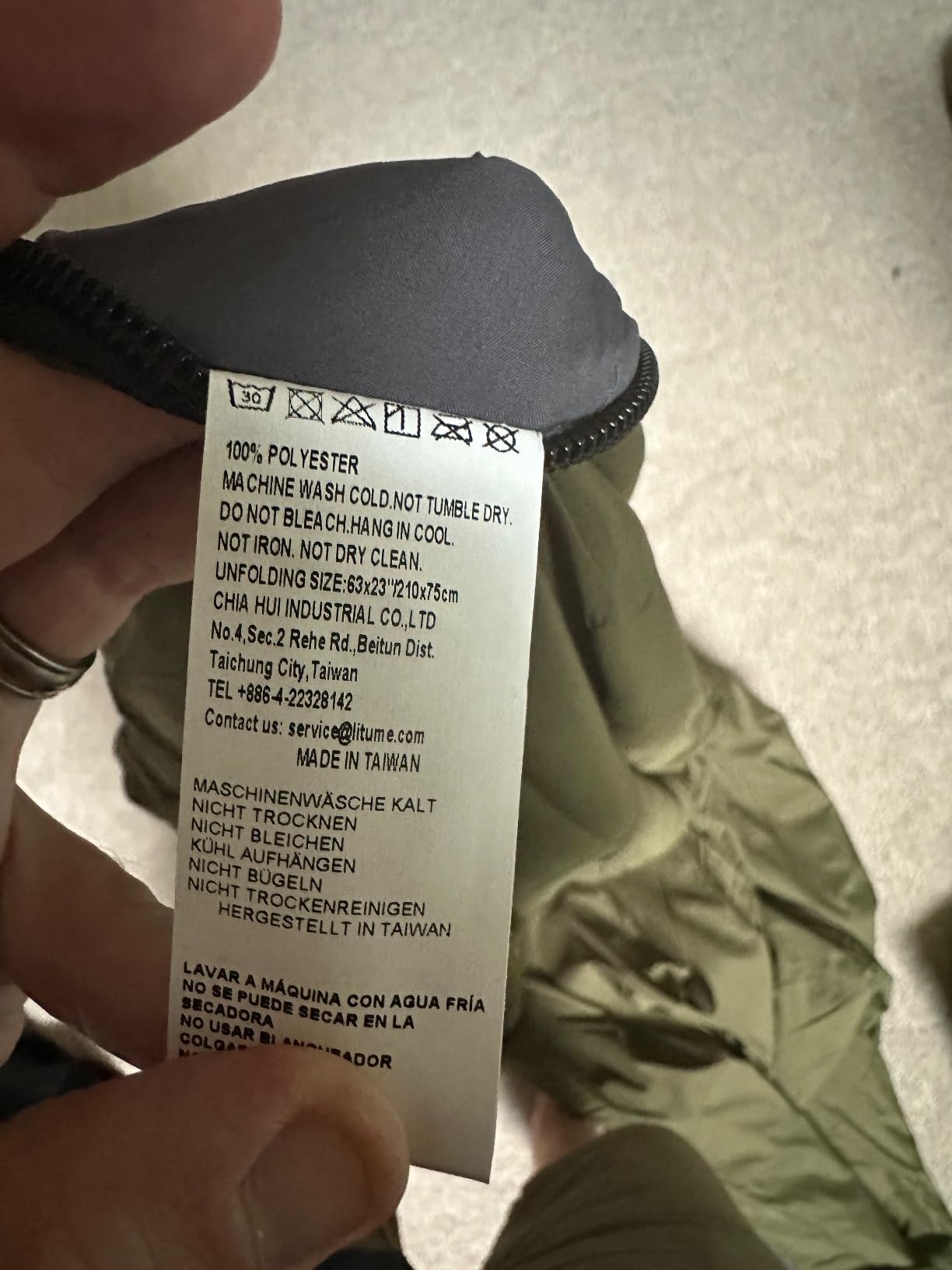 Litume Compact Sleeping Bag 68°F-50°F 1.6lbs, Combinable Lightweight Portable Packable sleep sacks for Adults for Backpacking, Camping, Hiking, Travel, Family, with Stuff Sack, 3 seasons, Velvet lined customer photo 2