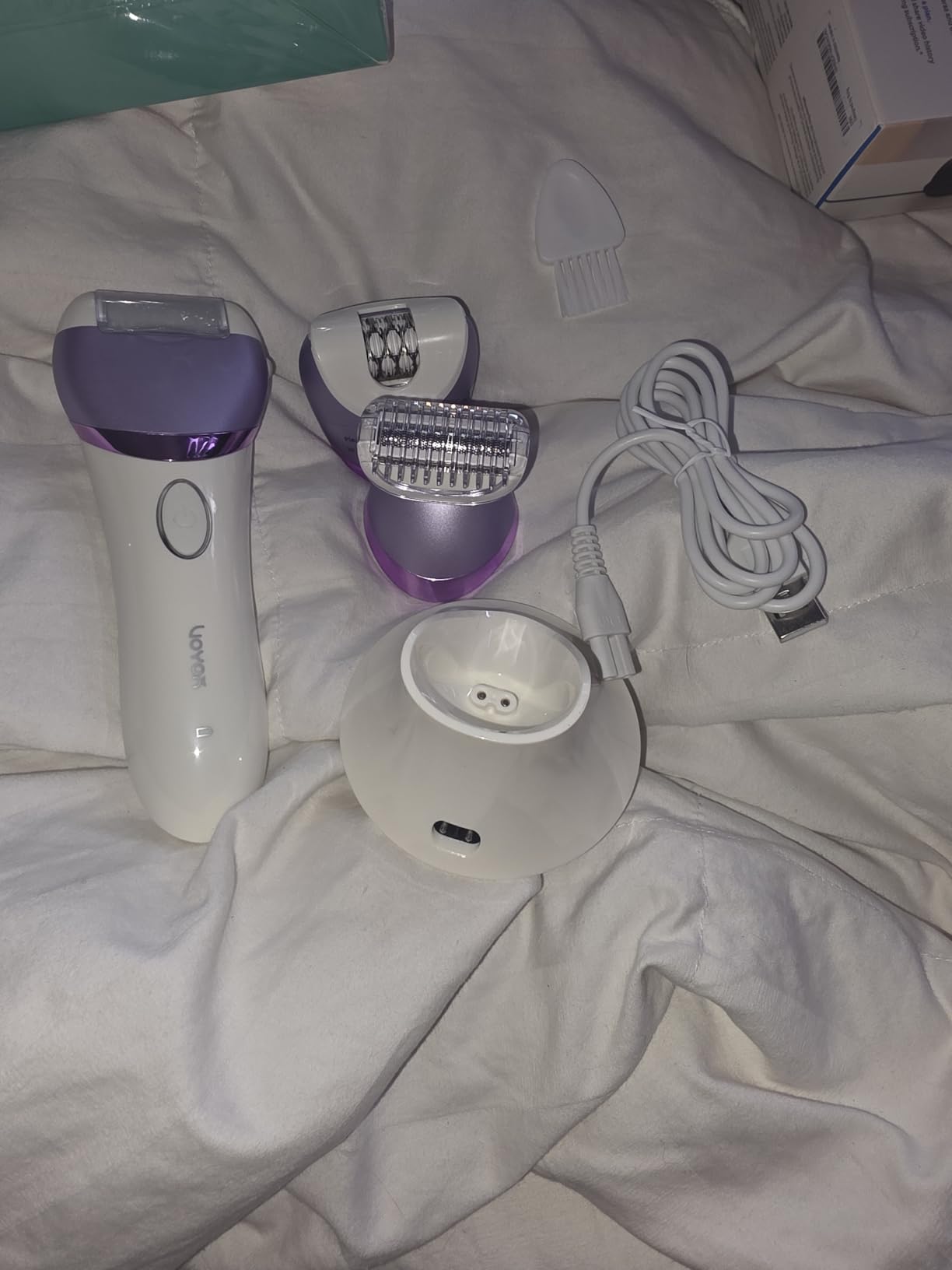 VOYOR Epilator for Women, 3 in 1 Epilator Hair Removal for Women, Epilators Hair Remover for Leg Arm with 30 Tweezers, Rechargeable & Cordless Electric Lady Shaver & Trimmer BM300 customer photo 1