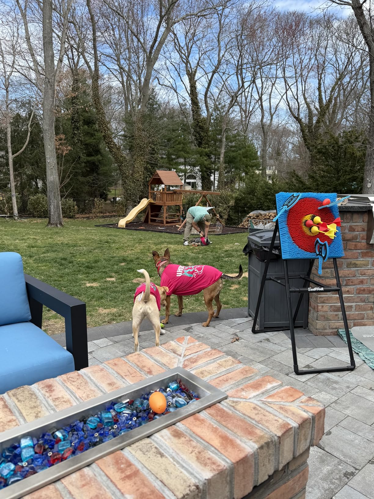 Eastpoint Axe Throw & Lawn Dart Target Sets - Bristle Axe Throwing Target & 2-in-1 Combo Backyard Game for Indoors and Outdoors customer photo 1