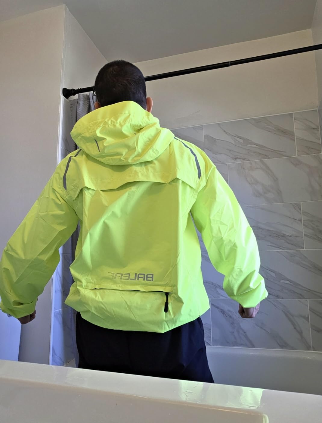 baleaf Men's Rain Jacket Waterproof Windbreaker customer photo 1