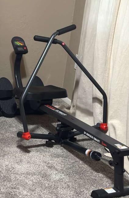 Sunny Health & Fitness Smart Compact 360 Degree Full-Motion Rower, Low-Impact Full-Body Workout Rowing Workout Machine, Wide Motion Range & Space-Saving Design, Free SunnyFit Training App Connection customer photo 1