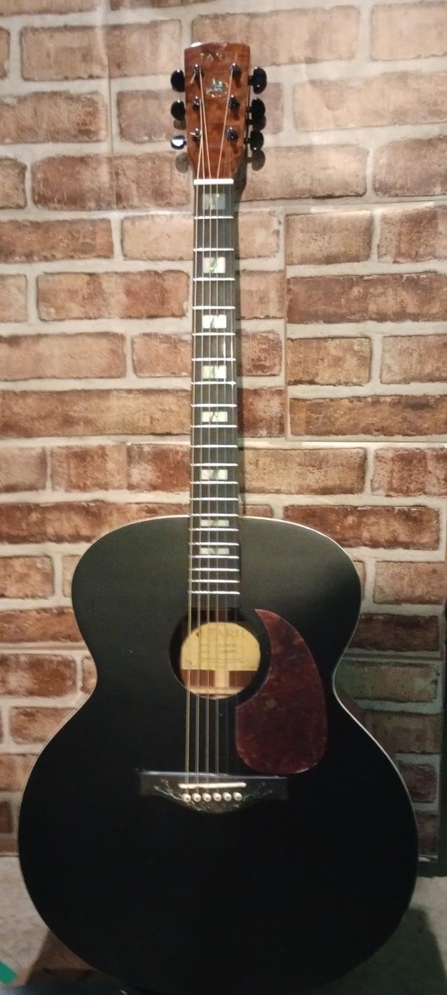 TARIO Antique Jumbo Body Acoustic Guitar Quilted Maple body Maple Neck Natural customer photo 2