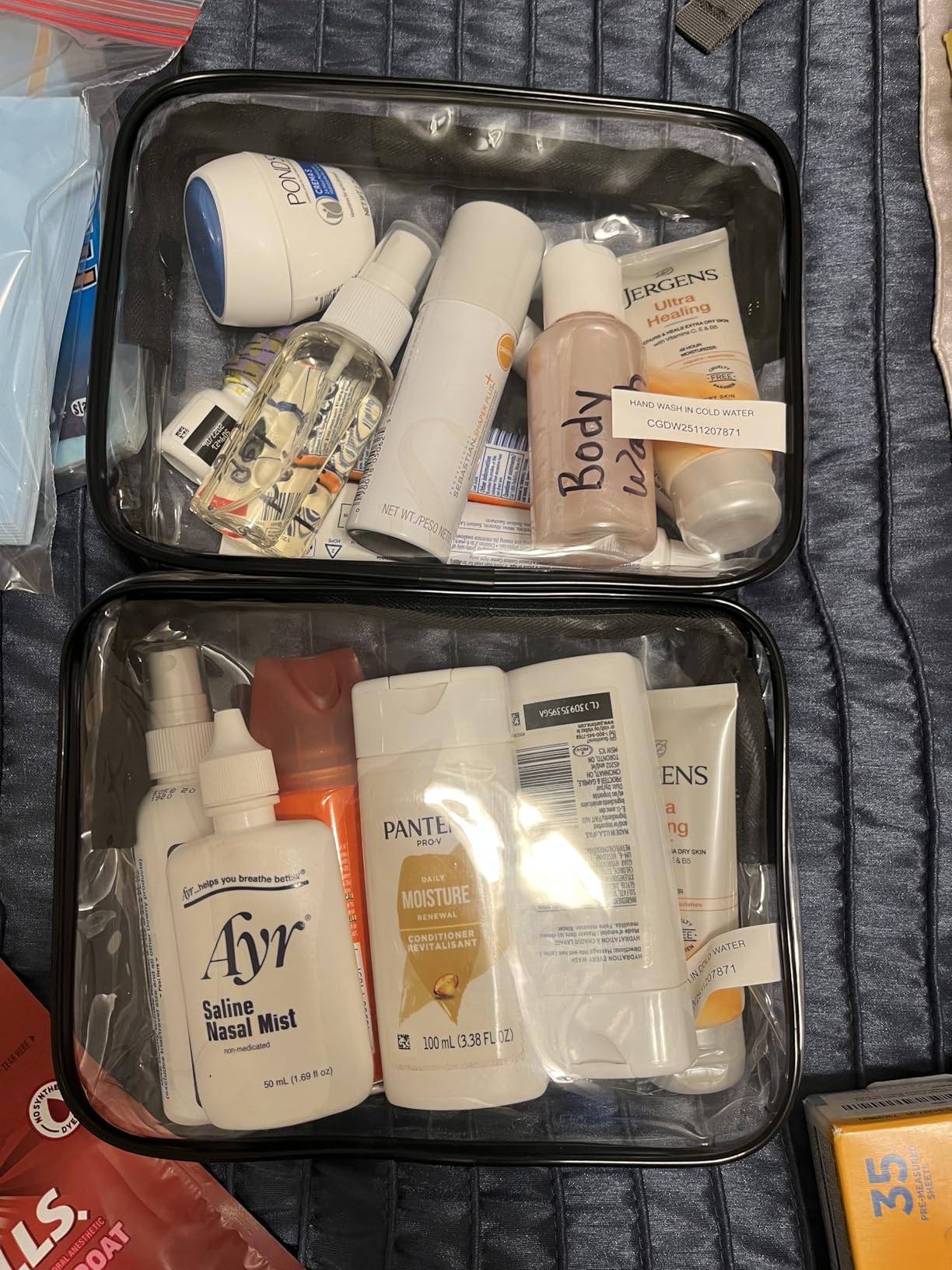 BAGSMART Clear Toiletry Bag, TSA Approved Travel Toiletry Bag Carry On Travel Accessories Bag Airport Airline Quart Size Bags water-resistant Makeup Bag for Women customer photo 1
