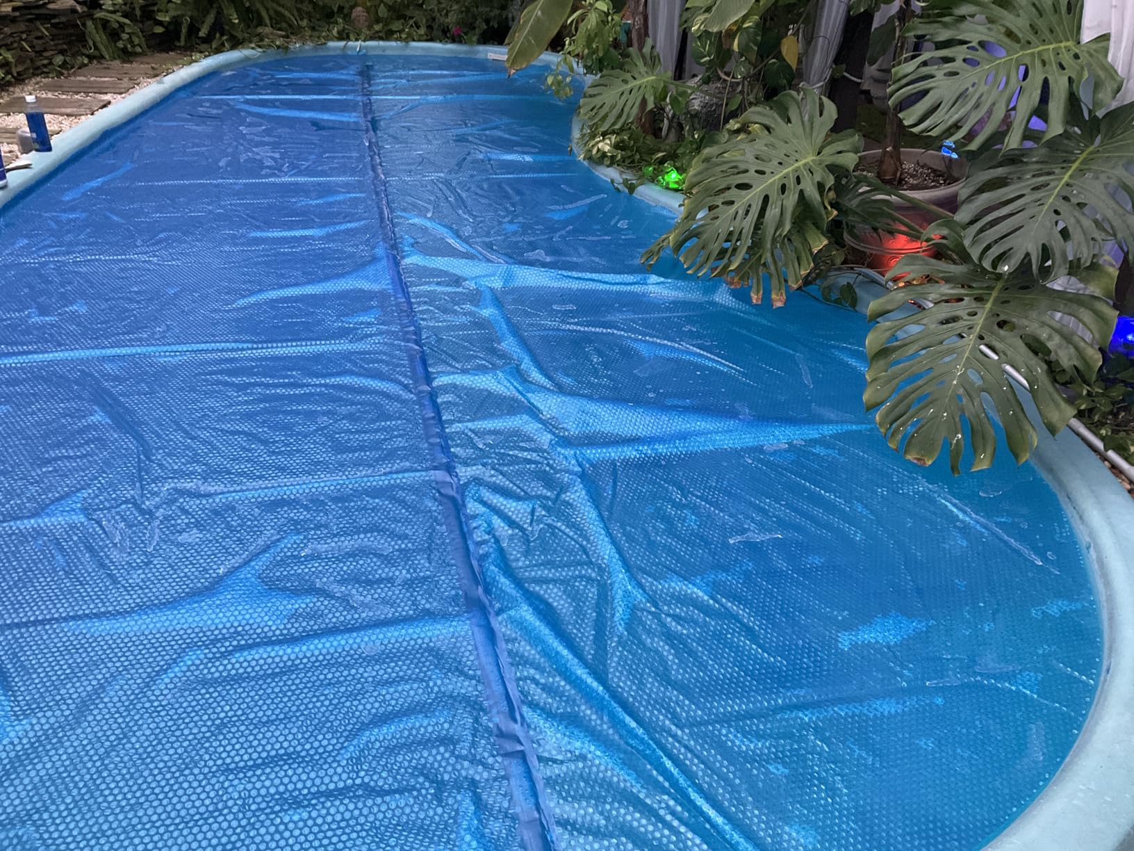 In The Swim 12' x 20' Standard Blue Rectangle Solar Pool Cover 8 Mil for Solar Heating Above Ground Pools and Inground Pools customer photo 2