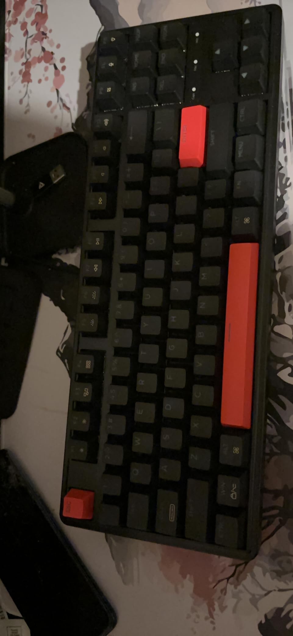 Keychron C3 Pro QMK/VIA Custom Gaming Keyboard, Programmable 87 Keys Compact TKL Layout Gasket Mount, Red LED Backlit Wired Mechanical Keyboard with Brown Switches for Mac/Windows/Linux customer photo 1