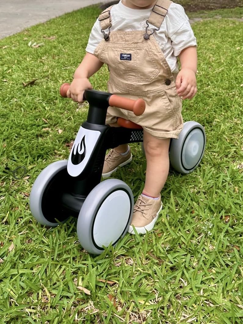 Colorful Lighting Baby Balance Bike Toys for 1 Year Old Boy Gifts, 10-36 Month Toddler Balance Bike, No Pedal 4 Silence Wheels & Soft Seat First Bike, One Year Old Boy Birthday Gift. customer photo 2