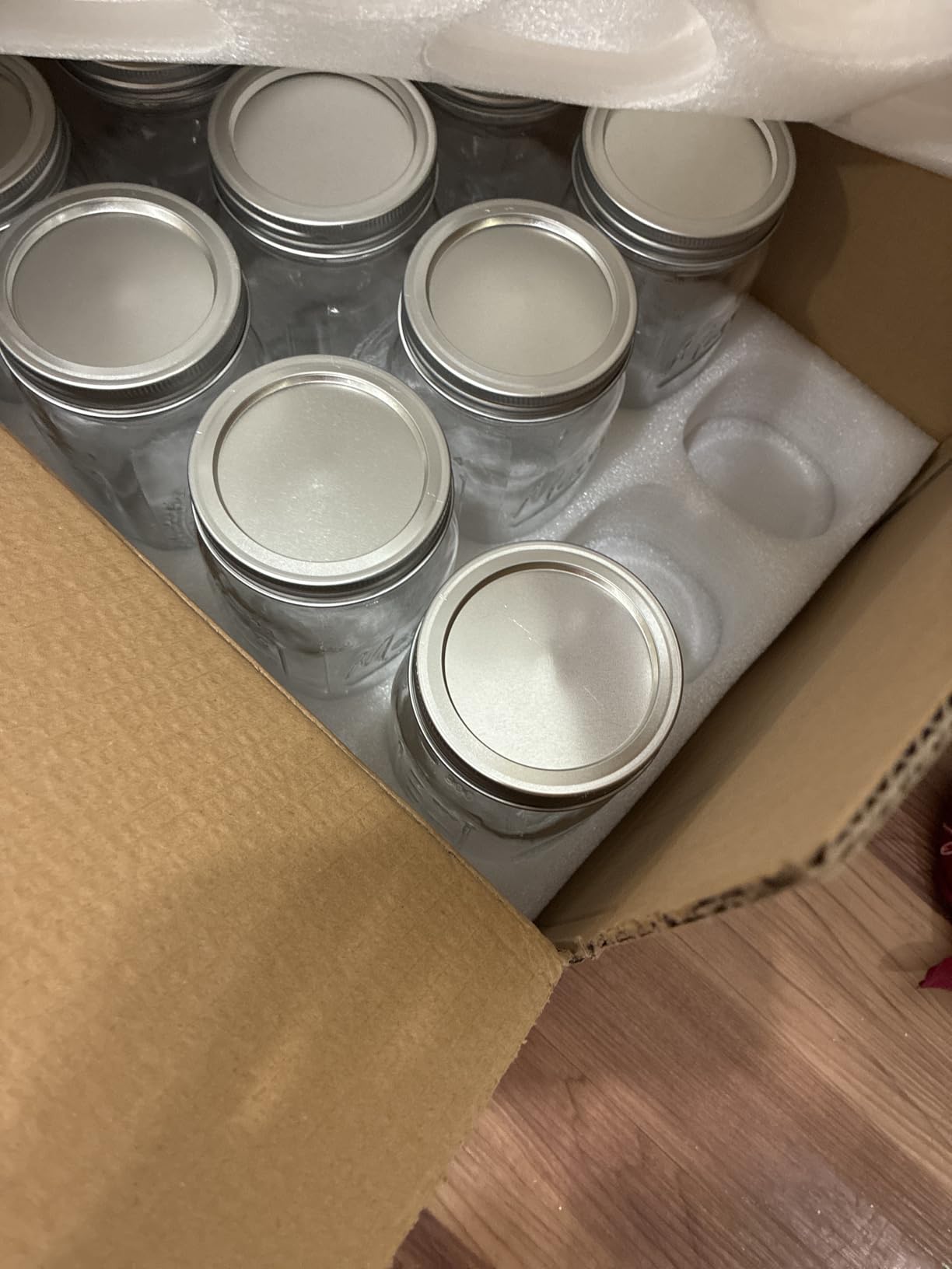Mason Jars 32 oz,12 Pack Quart Wide Mouth Mason Jar With Airtight Lids,Glass Canning Jars for Fermenting, Pickling,Meal Prep,Overnight Oats & Centerpieces customer photo 1