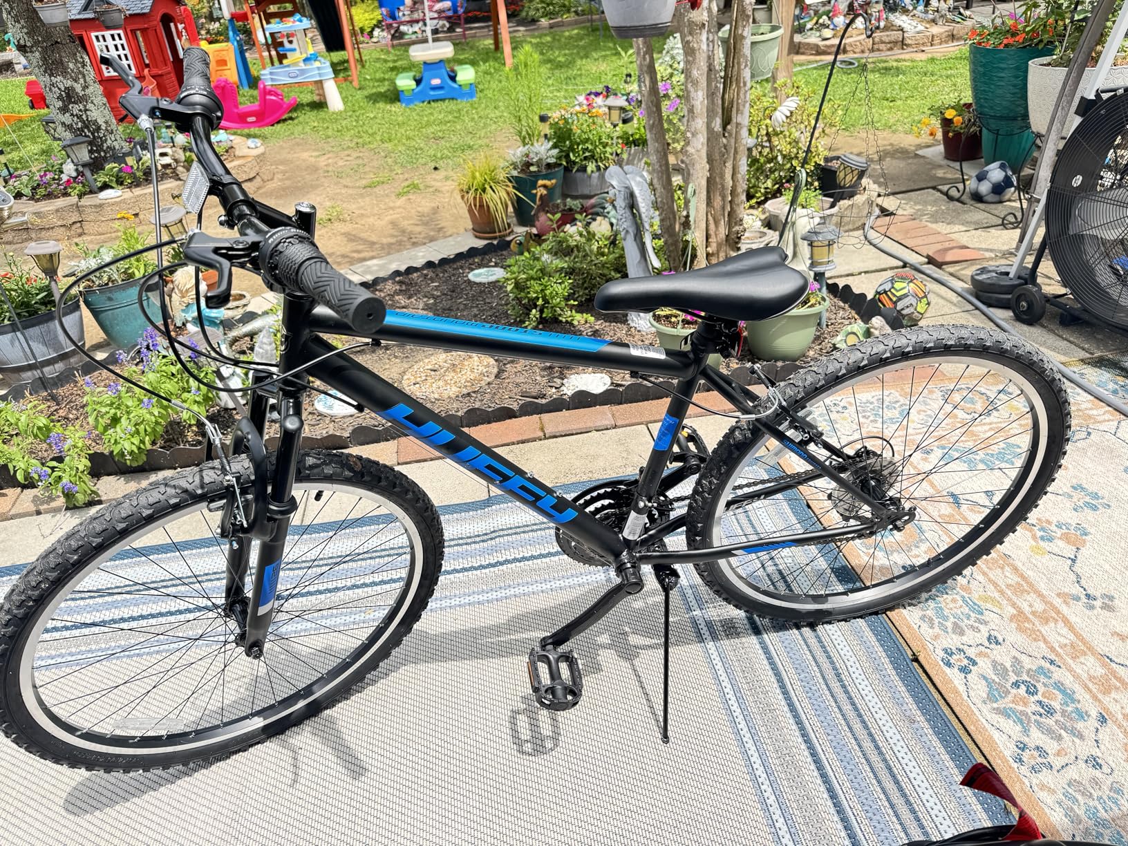 Huffy Stone Mountain Bike for Men and Women, 24 Inch, 21-Speed, Front or Dual Suspension, Multiple Colors, Adjustable Saddle, Shimano Equipped, All-Terrain Tires customer photo 1