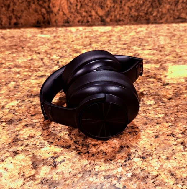 Picun B8 Bluetooth Headphones, 120H Playtime Headphone Wireless Bluetooth with 3 EQ Modes, Low Latency, Hands-Free Calls, Over Ear Headphones for Travel Home Office Cellphone PC Black customer photo 2