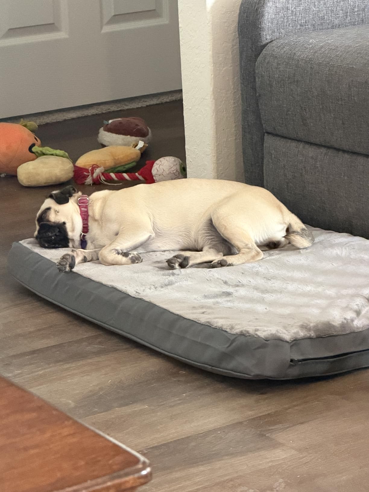 Waterproof XXL Dog Beds Large Sized Dog, Outdoor Washable Crate Pad 48 inch, Jumbo XXLarge Orthopedic Foam Pet Bed with Removable Cover Reversible, Durable Anti-Slip Kennel Pad, 47