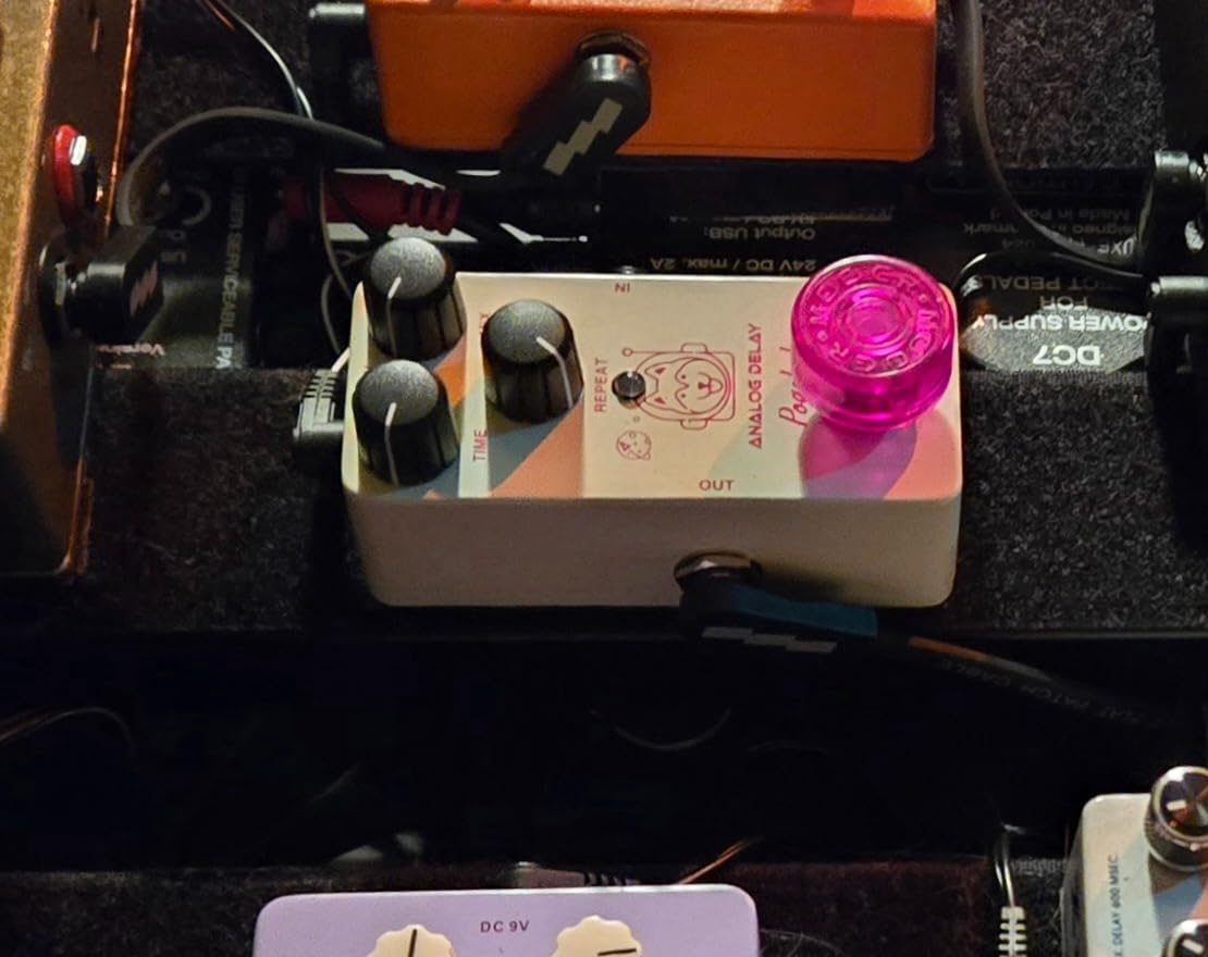 Pogolab Delay Pedal, Delay Pedals for Electric Guitar, Analog Delay Guitar Pedal, DC 9V True Bypass, Mini Delay Pedal customer photo 2