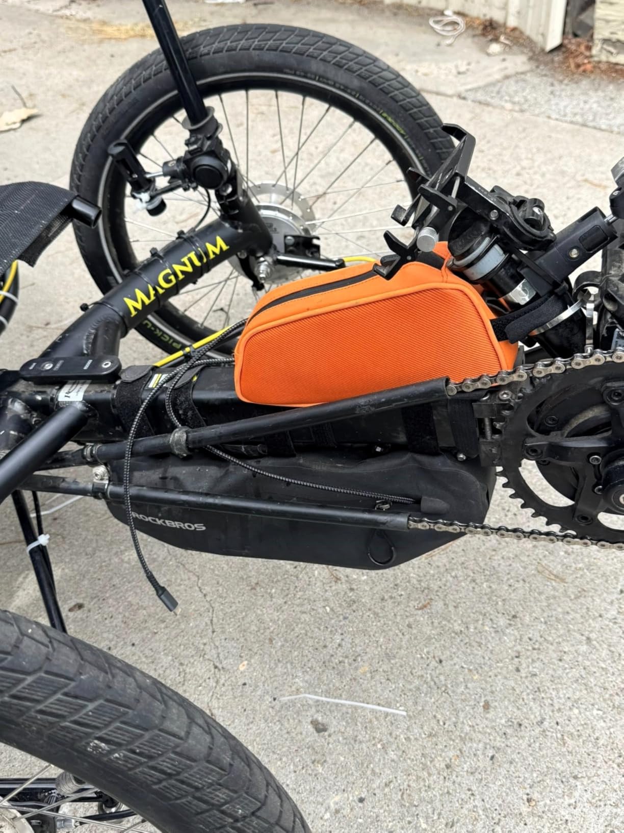 ROCKBROS Top Tube Bike Bag Bicycle Top Tube Bag Front Frame Bag Cycling Accessories Bike Pouch Lightweight Portable New Mounting System customer photo 2