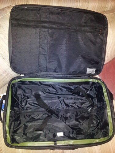 U.S. Traveler Rio Lightweight Softside Rolling Carry-on Suitcase, 2-Wheel Single, Teal customer photo 2