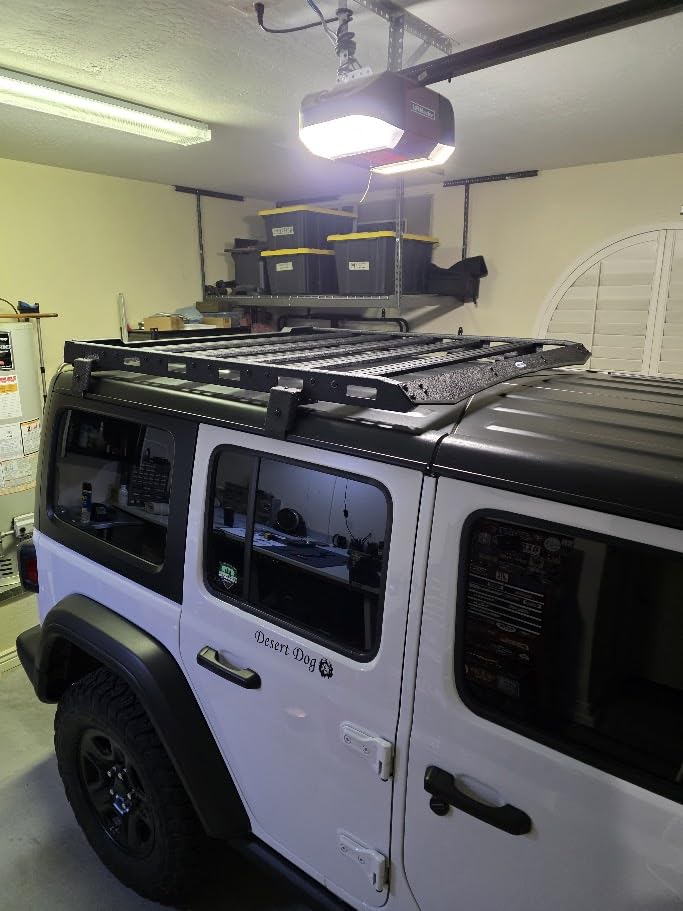 Hooke Road JK Roof Rack Aluminum Crossbars Overland Cargo Carrier for 2007-2018 Jeep Wrangler JK 2/4 Doors (Hard Top Only) customer photo 2