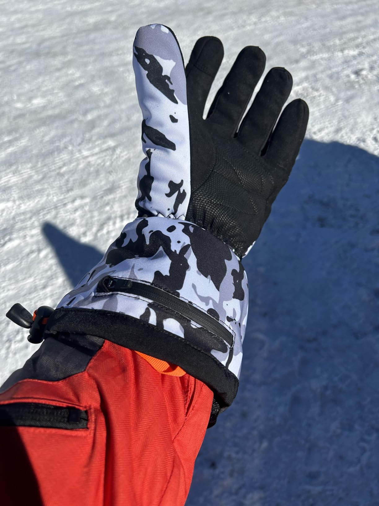 WASOTO Heated Gloves with 7.4V 22.2WH Rechargeable Battery Waterproof Heated Ski Gloves customer photo 2