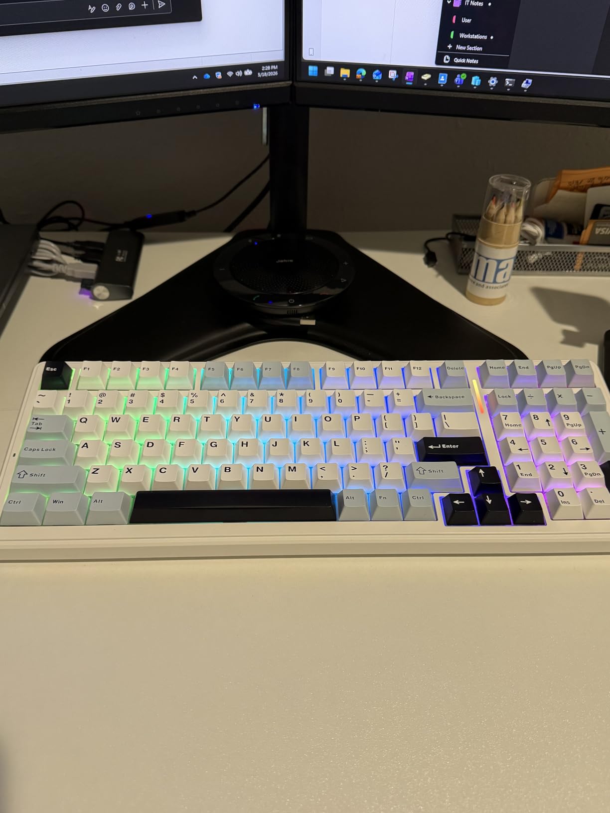 AULA F99 Wireless Mechanical Keyboard,Tri-Mode BT5.0/2.4GHz/USB-C Hot Swappable Custom Keyboard,Pre-lubed Linear Switches,RGB Backlit Computer Gaming Keyboards for PC/Tablet/PS/Xbox customer photo 1