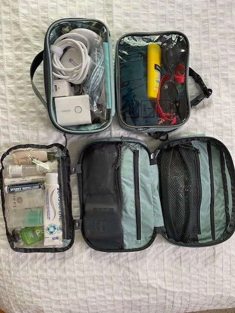 Toiletry Bag Kit Set: Hanging Travel Toiletry Bag + 311 TSA Cosmetic Liquid Bag + Ultralight Accessory Organizer Pouch customer photo 1