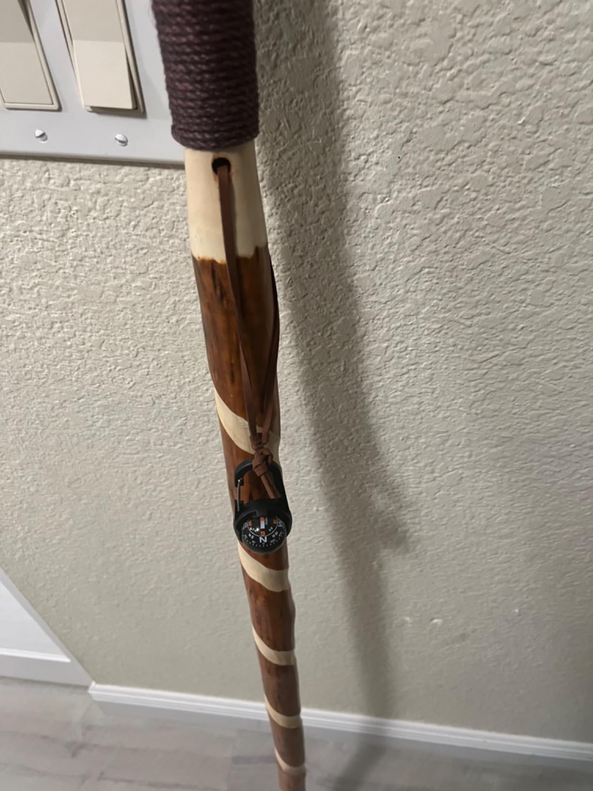 Vive Wooden Walking Stick - Willow Cane for Seniors Hiking & Balance - Heavy Duty Carved Twisted Wood Sticks for Men & Women - Stylish Support Pole for Outdoor Trekking & Weight Bearing customer photo 1