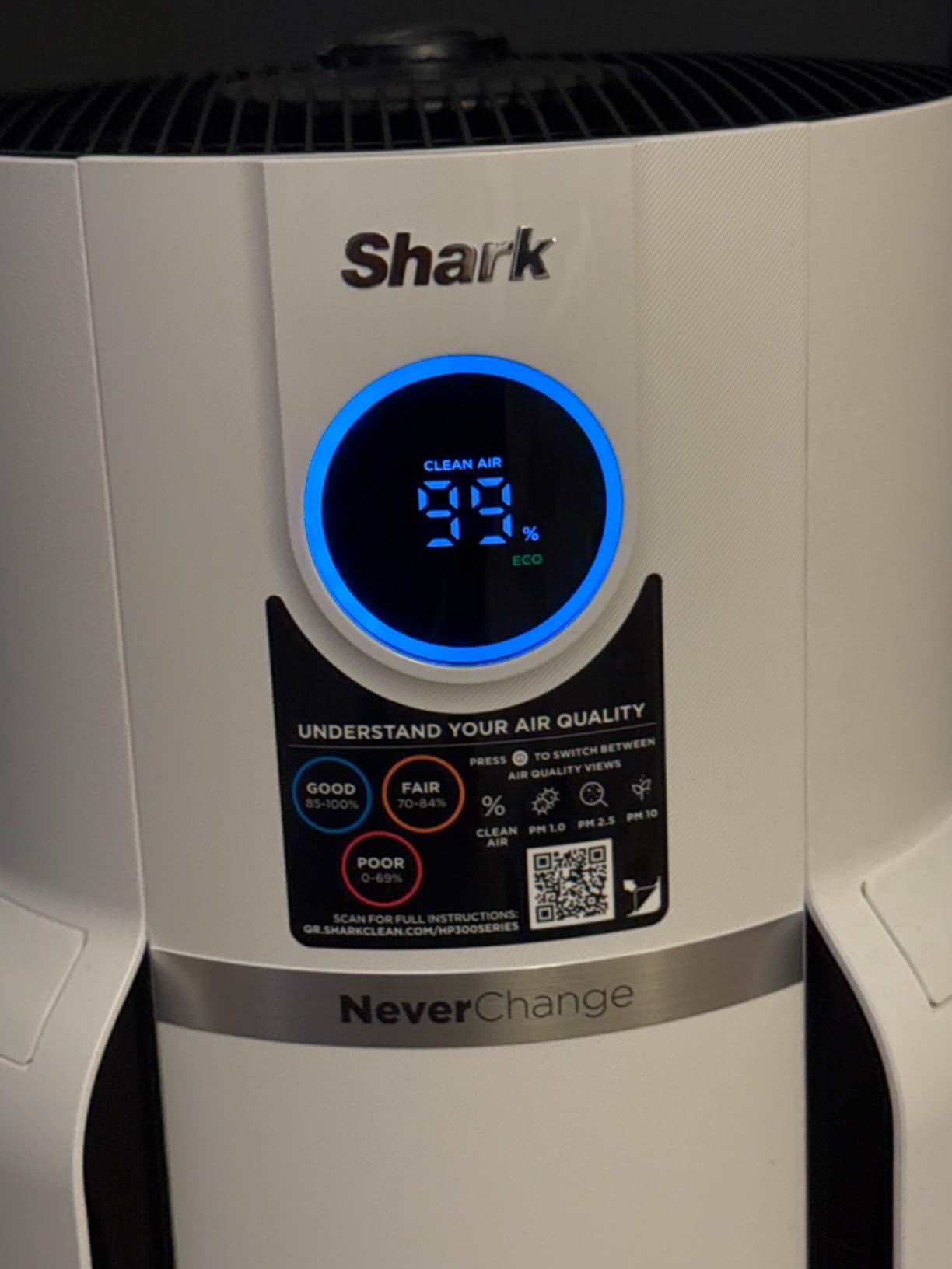 Shark Air Purifier for Home, NeverChange, for Large Room, HEPA-Exceeding Filter, Captures Pollutants, Pet Dander, Dust, Odor, Smoke, HP152, Charcoal customer photo 2