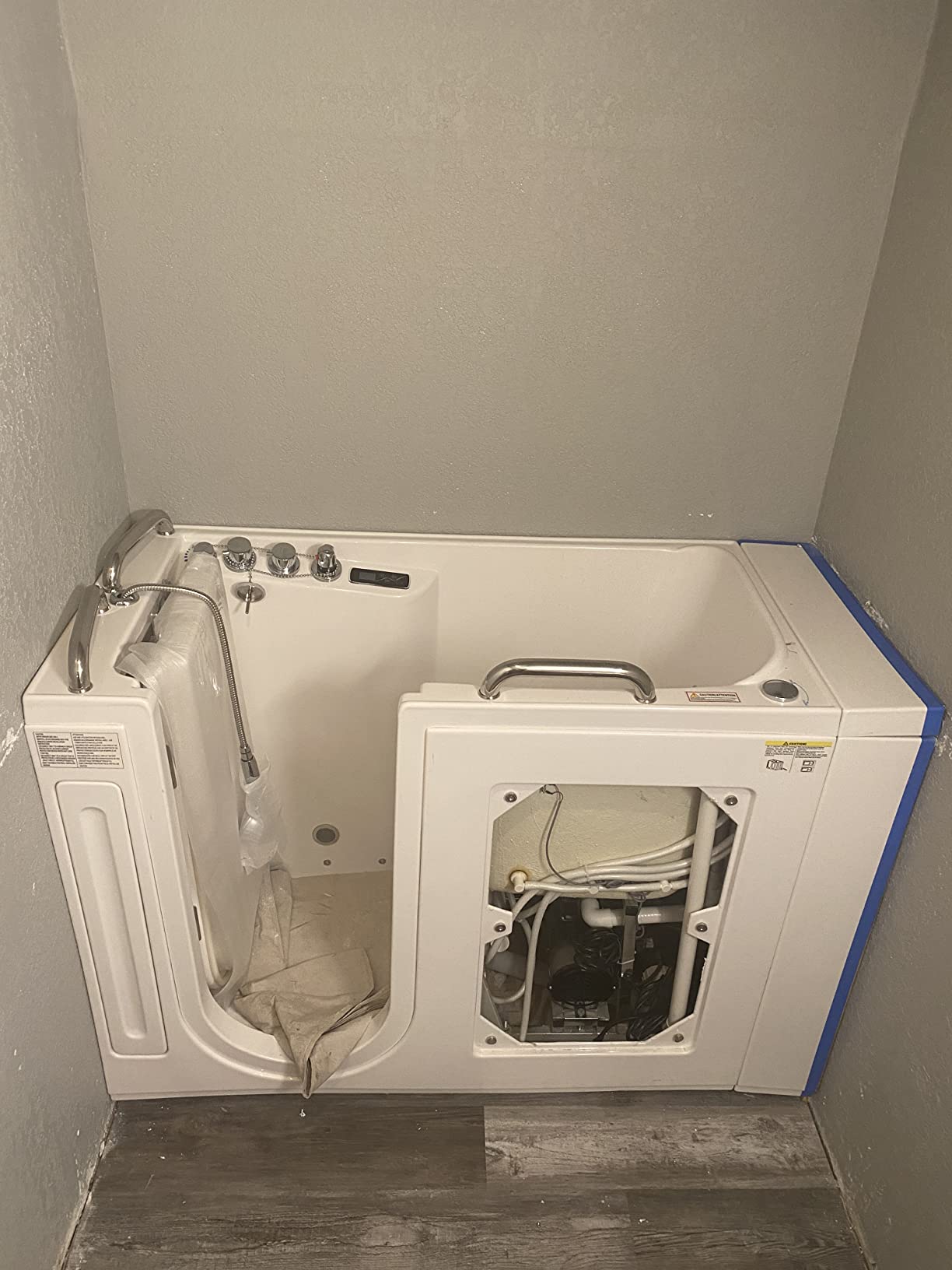 ANZZI Walk-In Bathtub 30 in x 60 in Right Drain Whirlpool Air Jet Hydrotherapy Tub with Quick Fill Faucet Powered Fast Drain ADA Compliant Seat Aromatherapy Chromatherapy Heater White | AMZ3060WIRWD customer photo 1