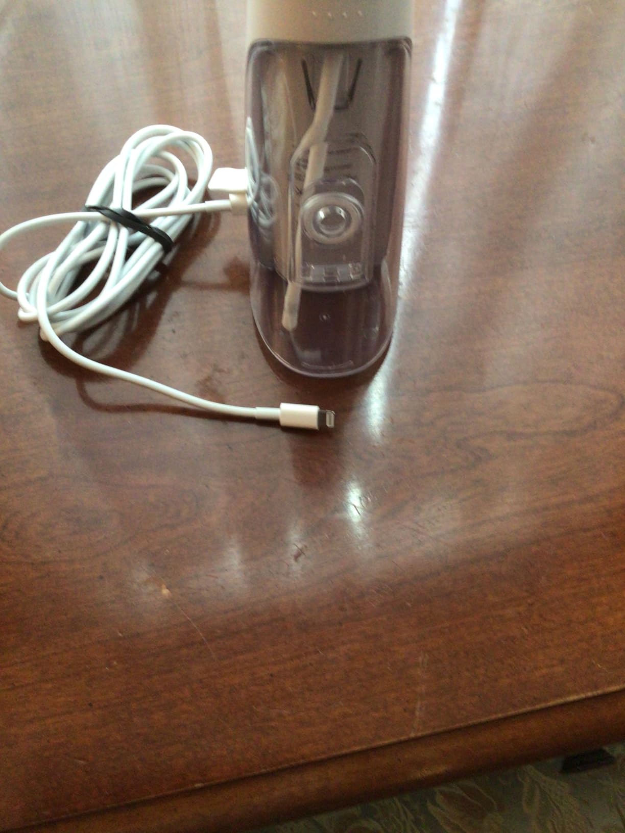 Cordless Pulse 3100 Rechargeable Portable Water Flosser for Teeth, Gums, Braces Care and Travel with 2 Flossing Tips, Waterproof for Shower Use, ADA Accepted, WF-20 White, Amazon Exclusive customer photo 1