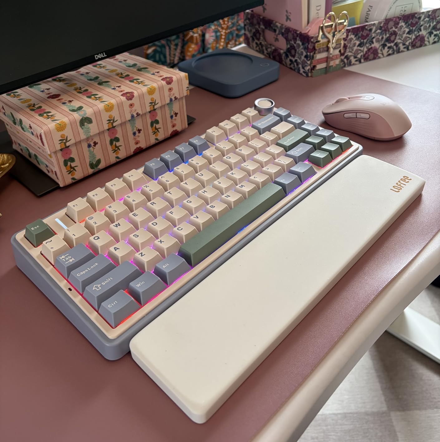 AULA F75 75% Wireless Mechanical Keyboard, Hot Swappable Creamy Keyboard, Pre-lubed Reaper Switches, 2.4GHz/Type-C/Bt5.0, RGB Backlit Gaming Keyboards customer photo 1