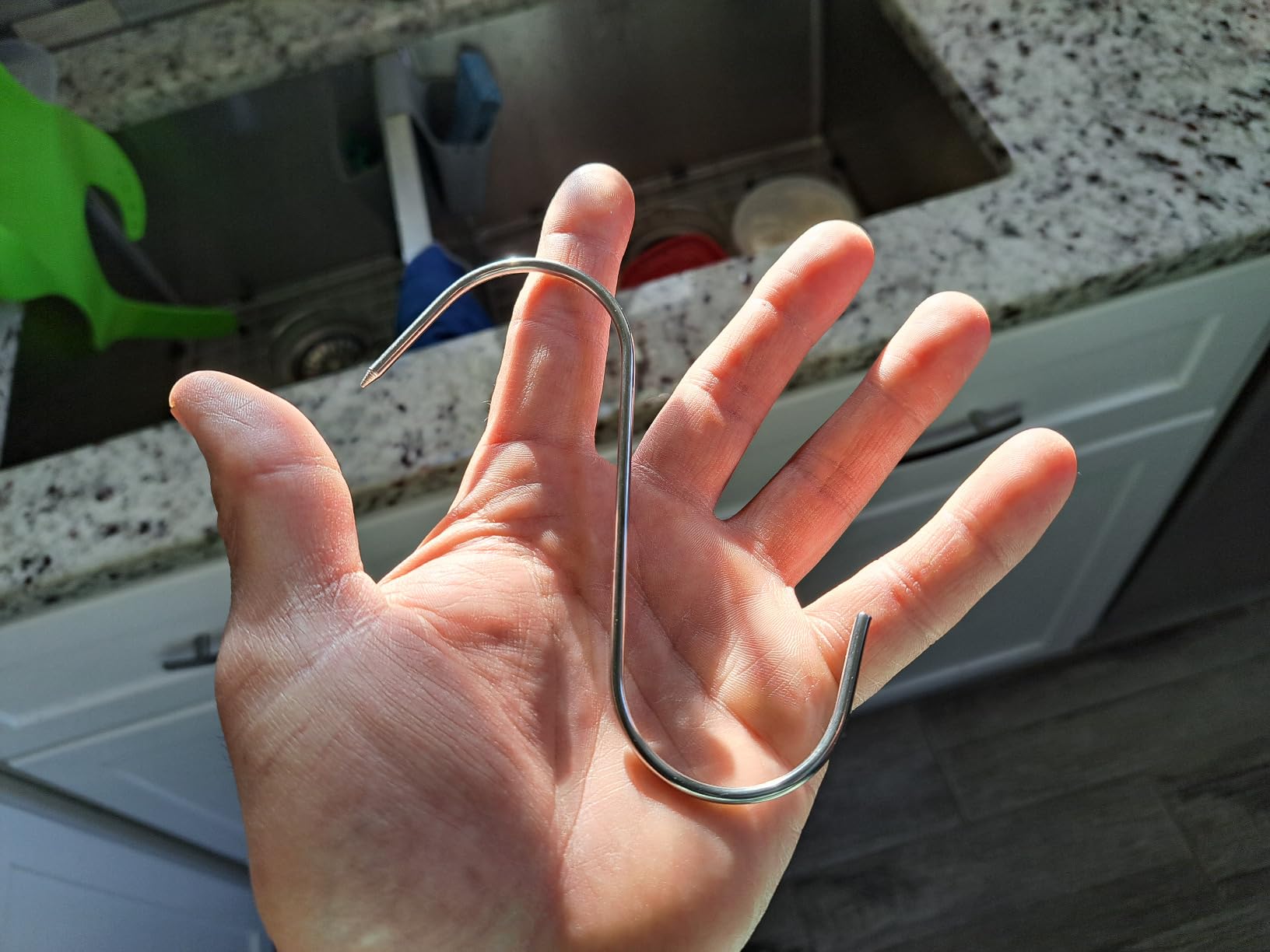 15 Pcs Stainless Steel Meat Hooks Butcher Hooks 3 Different Size S-Shaped Smoker Hooks customer photo 1
