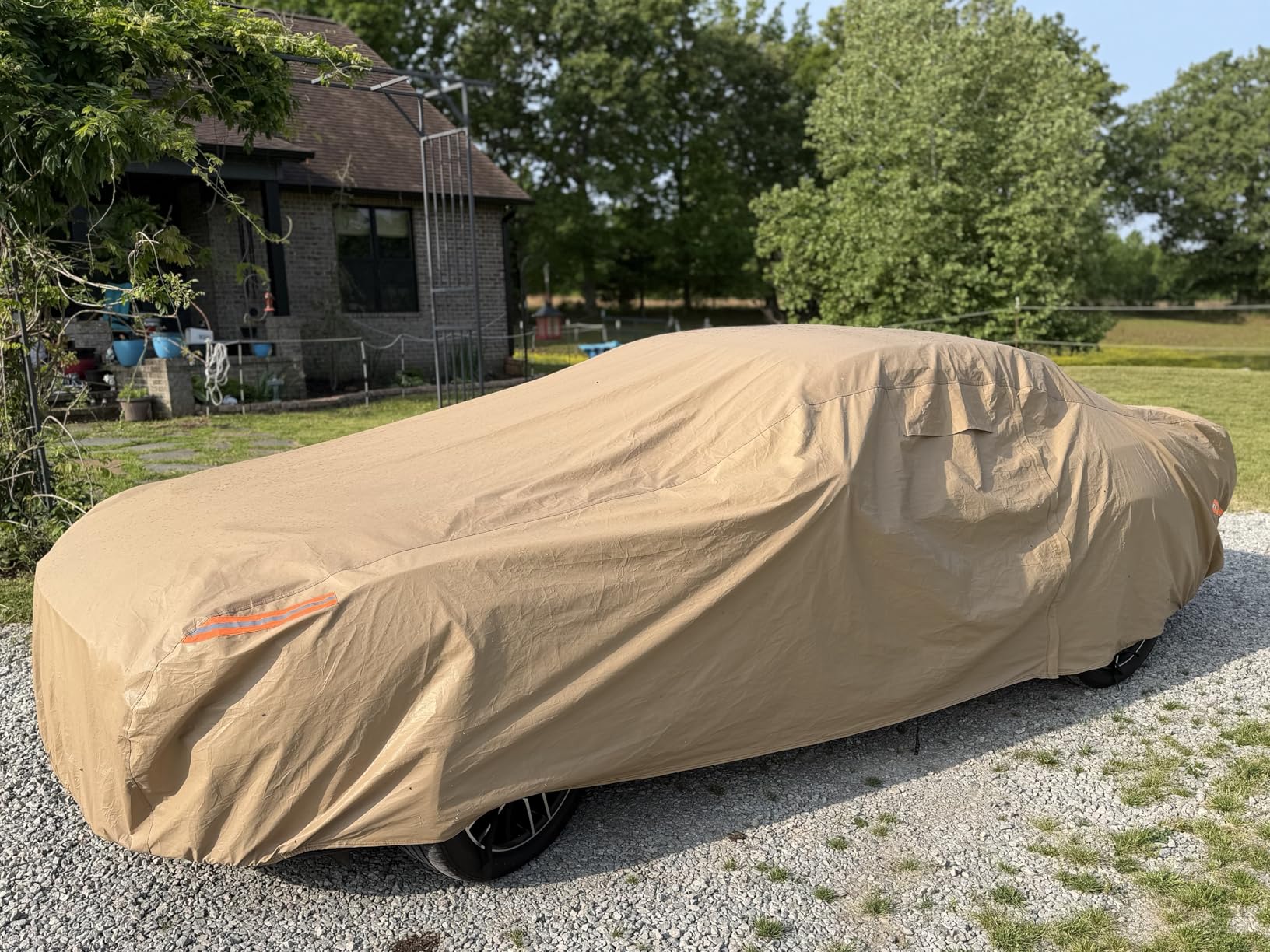 Heavy Duty Outdoor Car Cover Custom Fit for 1994-2026 Ford Mustang, Windproof All Weather Waterproof Sun Rain UV Dust Snow Protection Outdoor Car Covers customer photo 1