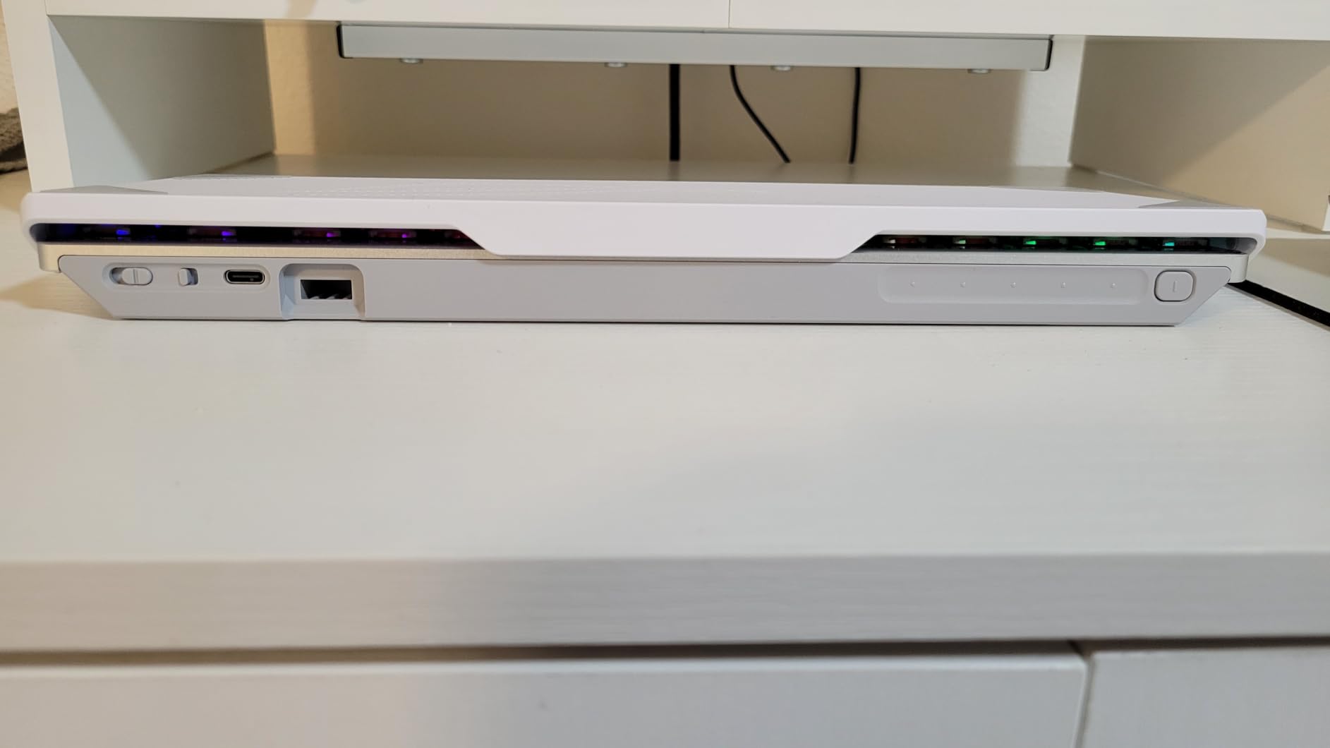ASUS ROG Falchion RX Low Profile Wireless Gaming Keyboard - 65% Compact TKL, Tri-Mode Connectivity, ROG RX Red Optical Switches, RGB, Touch Panel, Keyboard Cover, PC/Mac Support - White customer photo 2