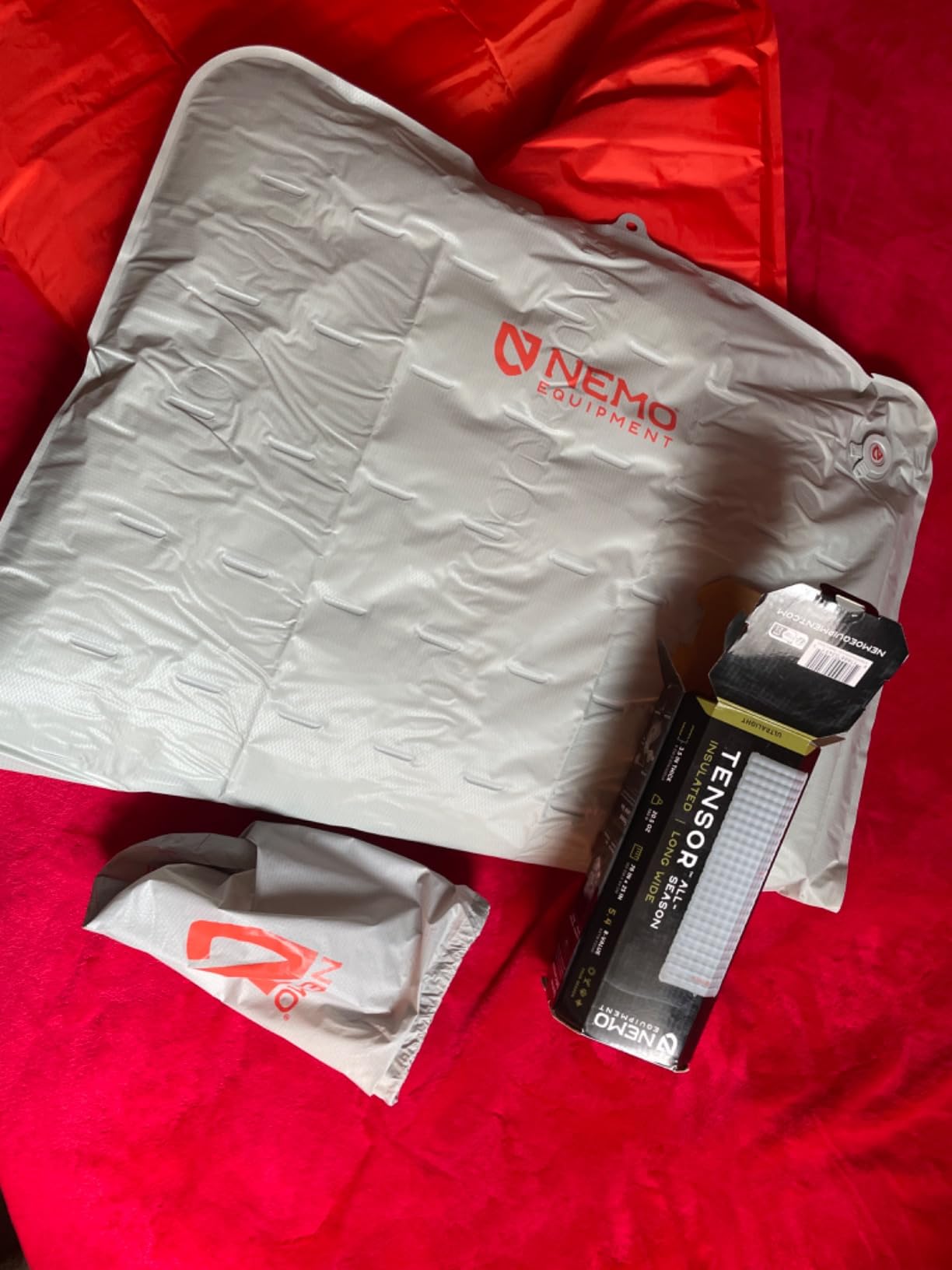 NEMO Equipment Tensor All-Season Ultralight Insulated Sleeping Pad - Regular Mummy (72 x 20) - Blade/Spicy Orange customer photo 2