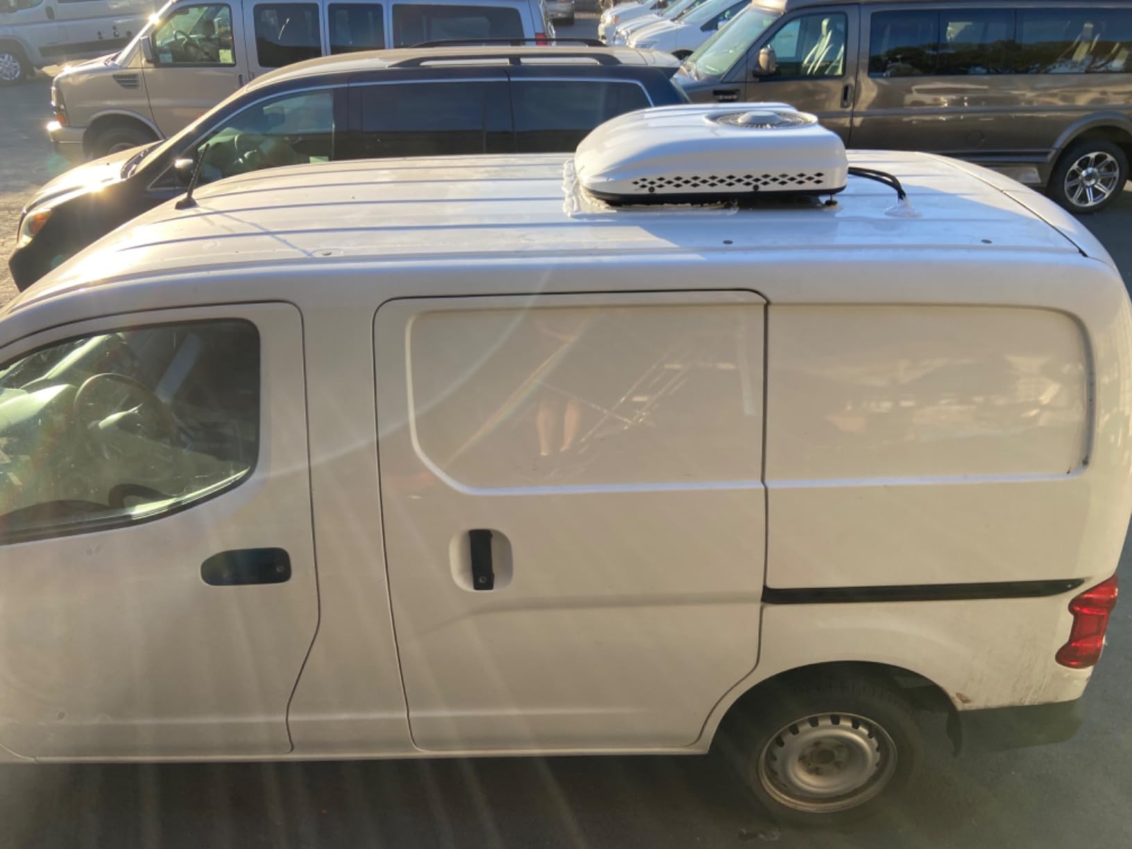 12v rv rooftop dc air conditioner 8000BTU 12 volt ultra-thin Electric Parking air conditioner 12 V A/C unit Fit for Motorhome Camper van truck customer photo 1