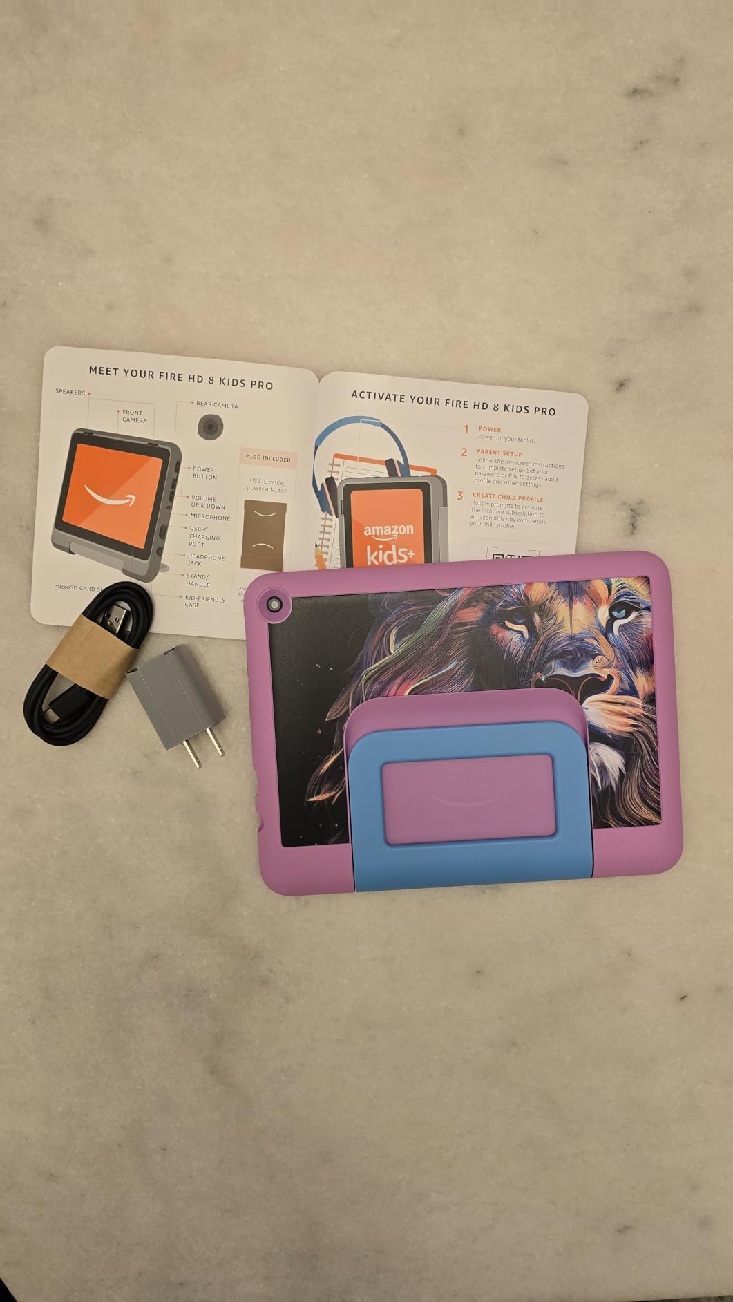 Amazon Fire HD 8 Kids Pro tablet, ages 6-12, 8
