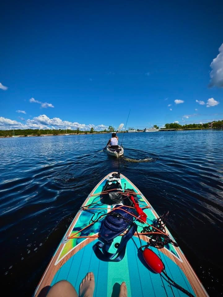 CETANA 11'6x35 Extra Wide Stand Up Paddle Board for Adults and Youth, 400lb Capacity Inflatable Paddle Board, Sup for 2+1 Person with Removable US Fin, 100L Backpack, Floating Paddle, Safety Leash customer photo 1