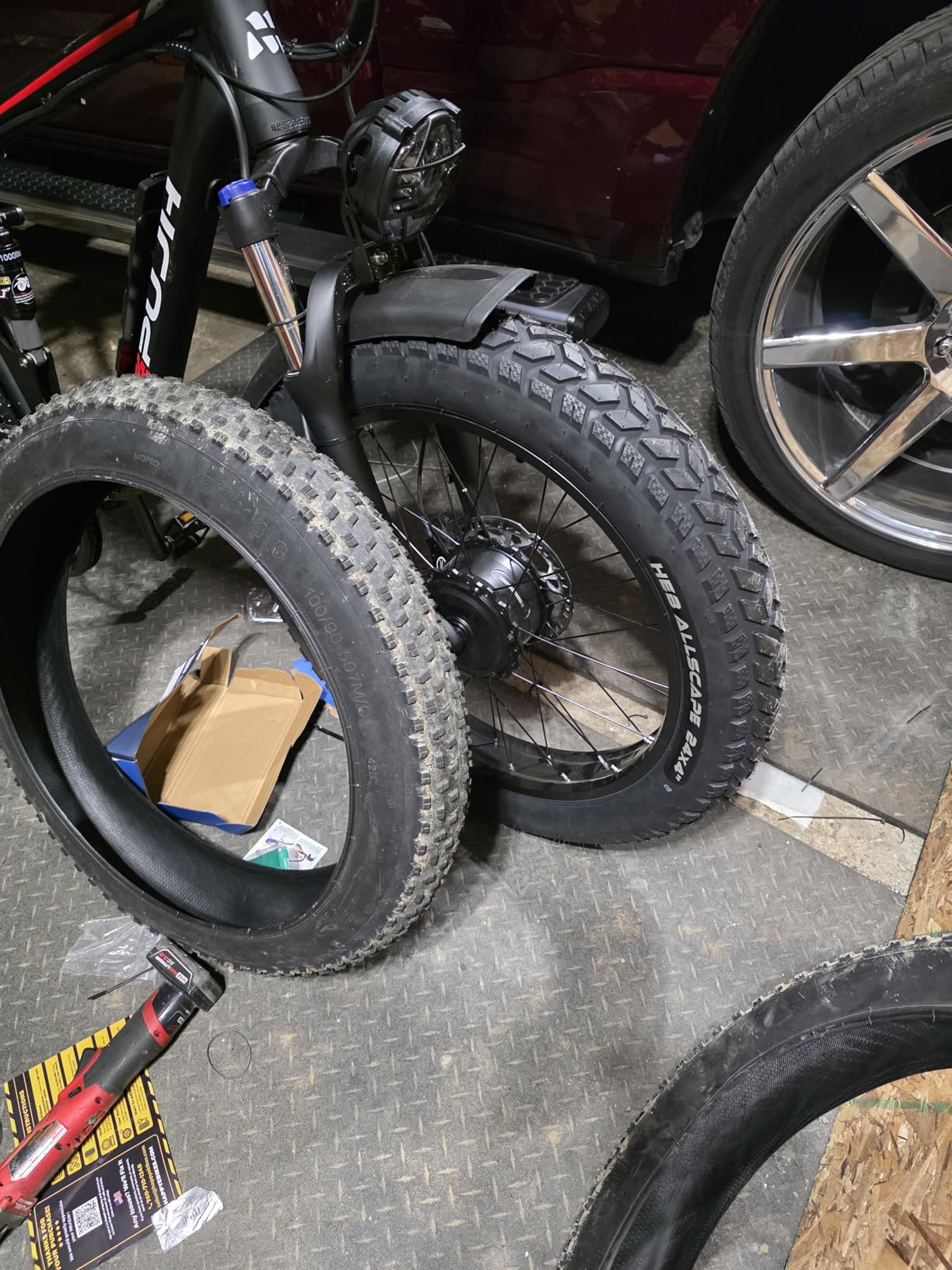 HEB ALLSCAPE 20x4.0 26x4.0 E-Bike Fat Tire, Performance Puncture Resistant Heavy Duty for MTB customer photo 2
