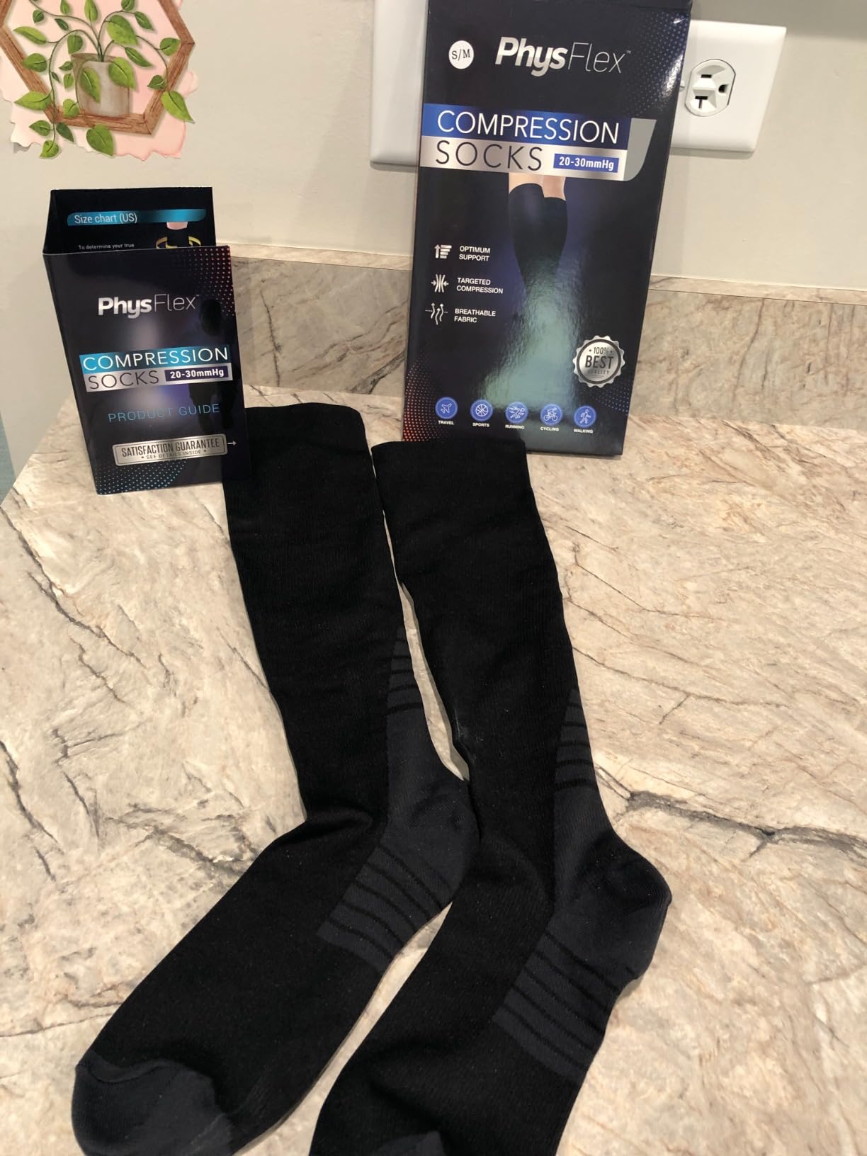 Compression Socks for Women & Men (20-30 mmHg) Support for Flying and Travel, Nurses, Sports and Everyday Wear customer photo 2
