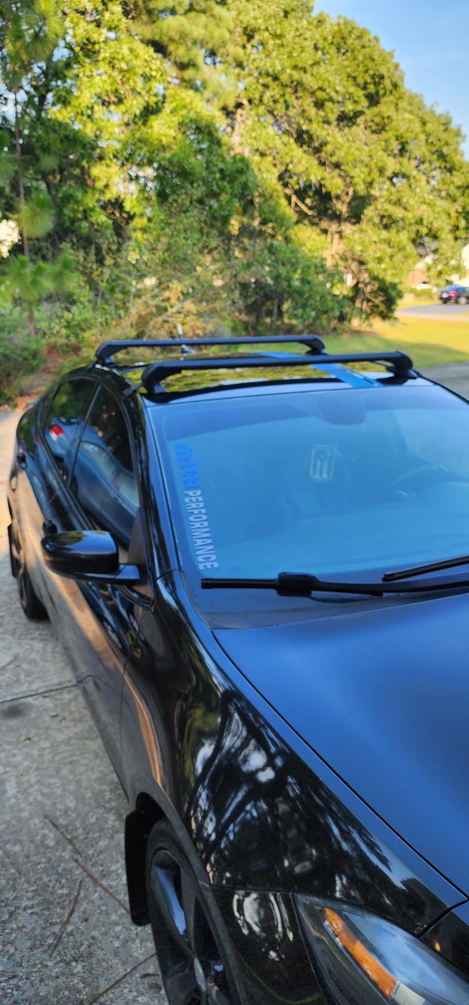KOCASO Universal Roof Rack Cross Bars, 48inch Adjustable Aluminum Alloy Car Carrier Rooftop Luggage Crossbars for Snowboards, Kayaks, Suitable for Most Vehicle Without Roof Side Rail customer photo 2