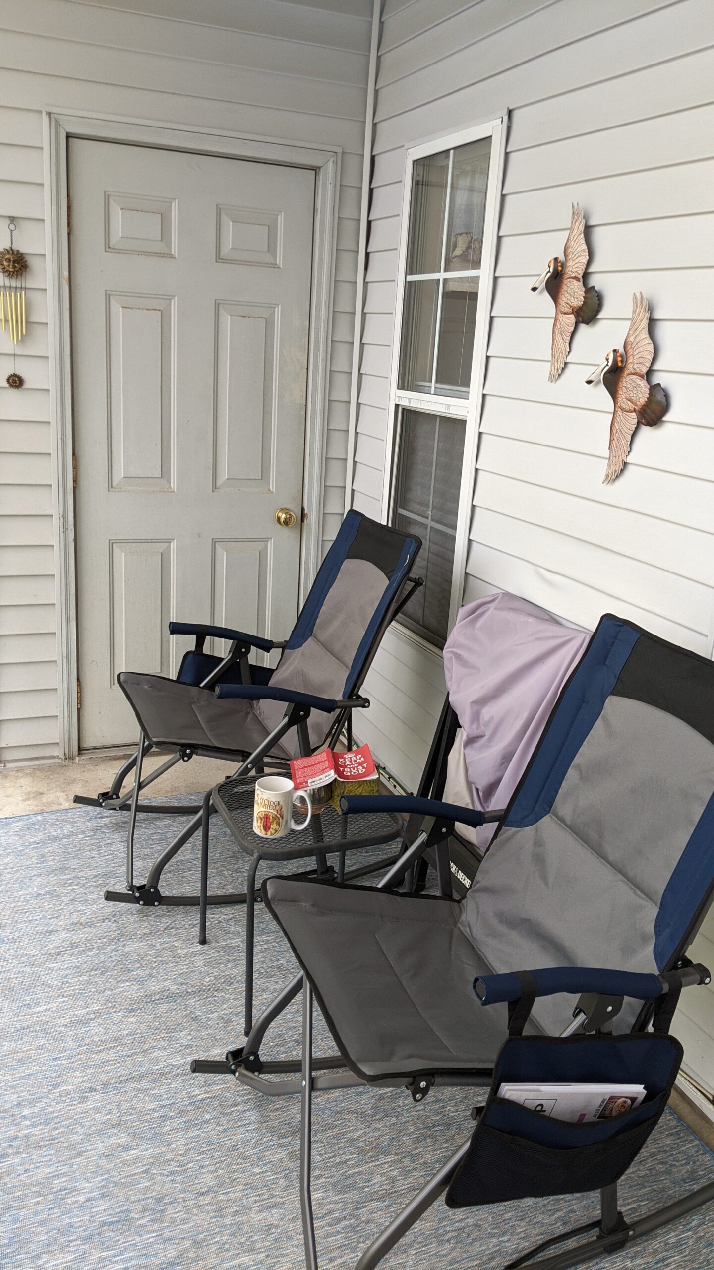 Portal Outdoor Rocking Chair Camping Folding Portable Rocker with Cup Holder Side Pocket Carry Bag, Support 350LBS customer photo 1