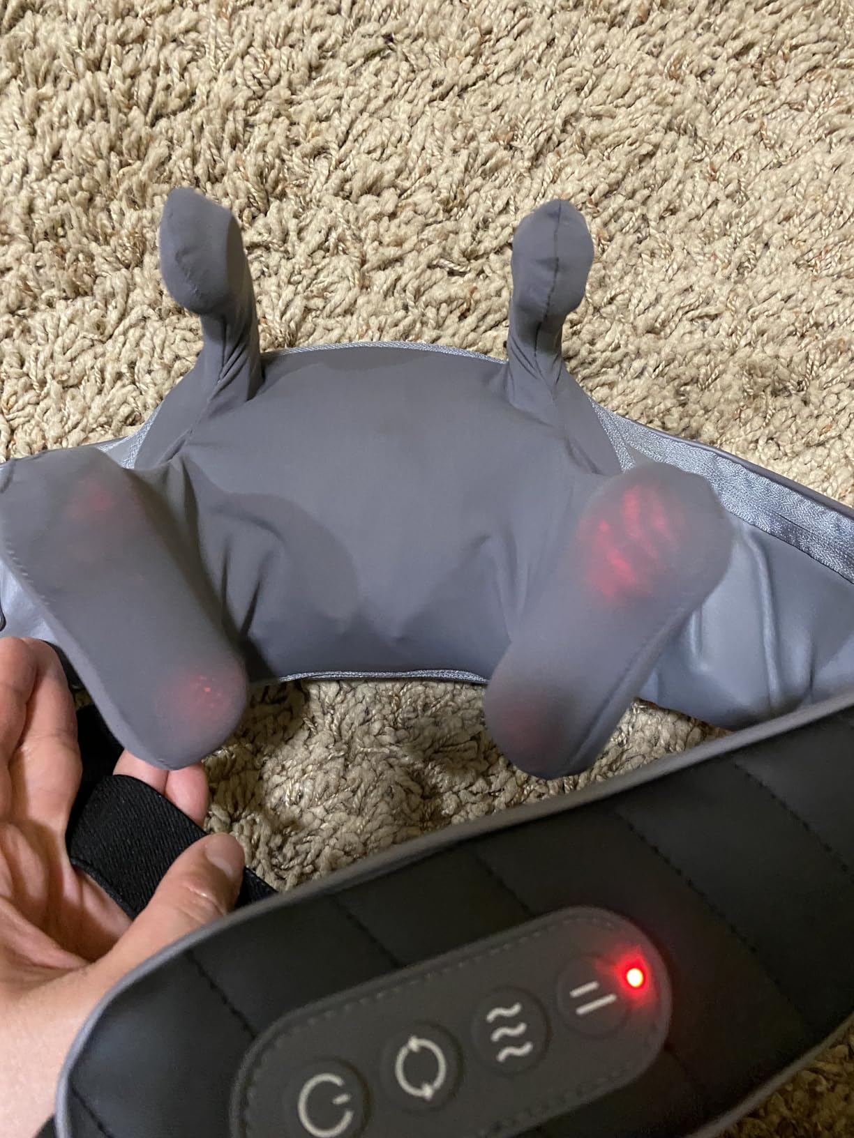 COMFIER Cordless Neck Massager with Heat, 4D Kneading Shiatsu Neck and Shoulder Massager Deep Tissue, Hands-Free Straps, FSA Eligible HSA customer photo 2