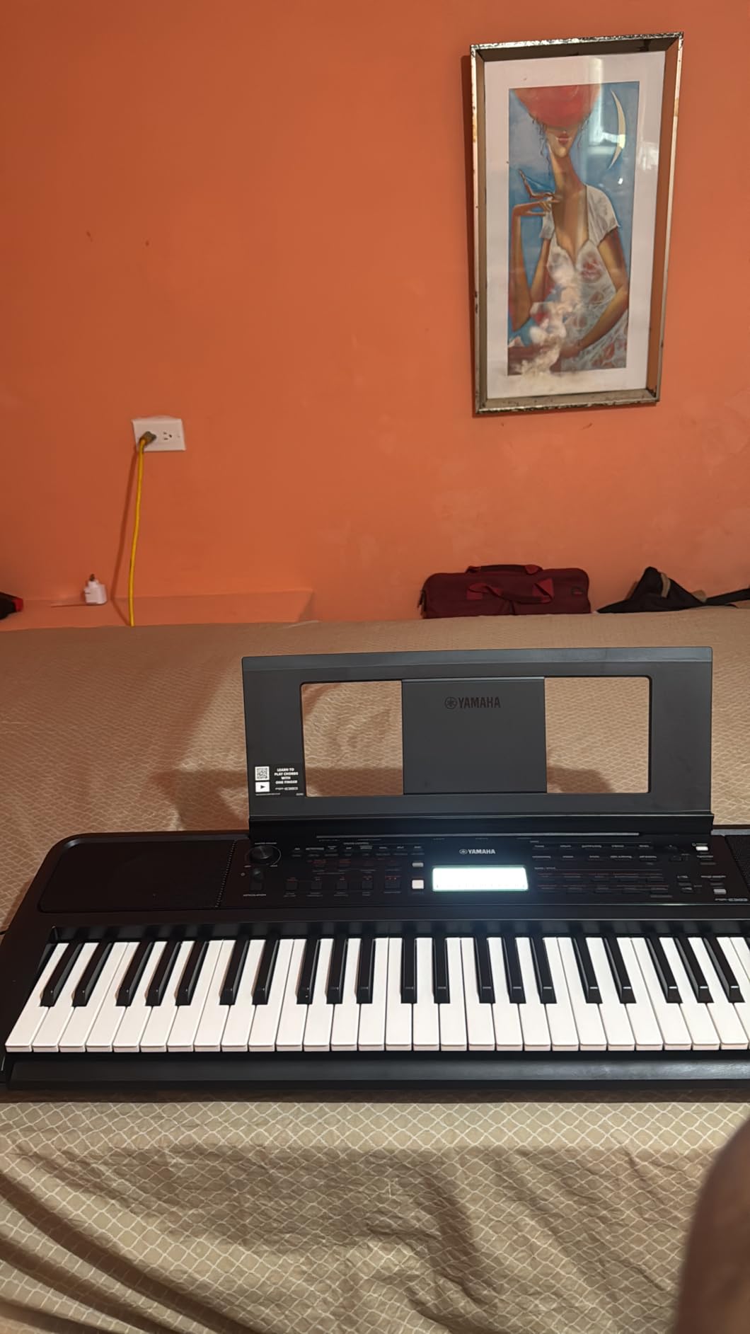 Yamaha PSR-E383 61 Touch Sensitive Keys Portable Keyboard for Beginners with Music Rest, Power Adapter customer photo 2