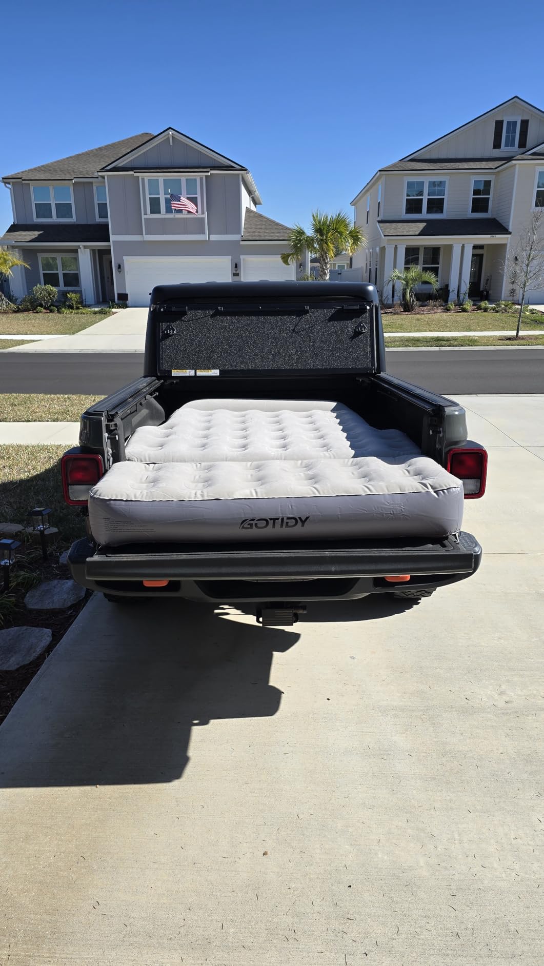 Inflatable Truck Bed Mattress for Tacoma Truck Air Mattress 5ft-5.5ft for Mid-Size Pickup with Detachable Tailgate Extension, Honda Ridgeline Jeep Gladiator JT, Built in Pump customer photo 2